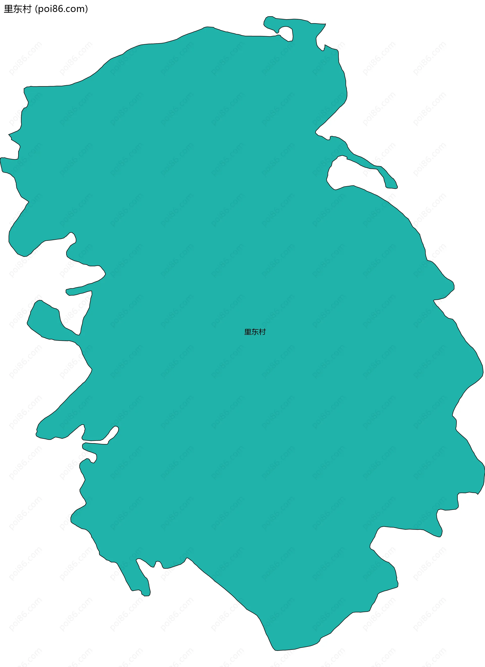 里东村边界地图