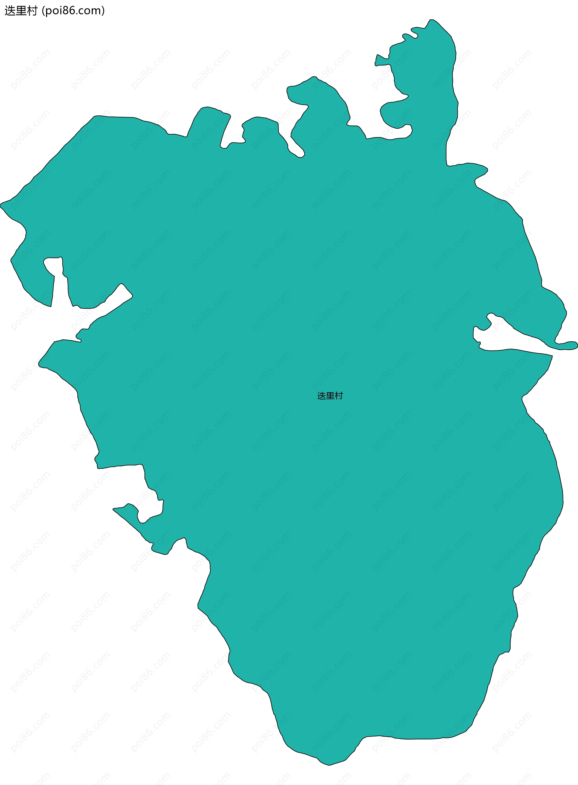 迭里村边界地图