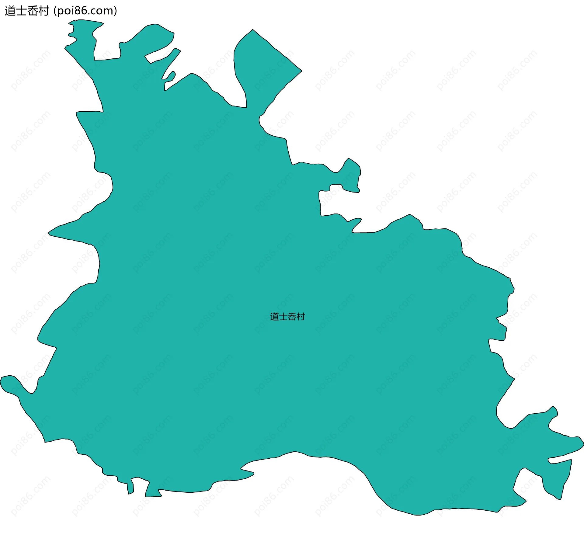 道士岙村边界地图