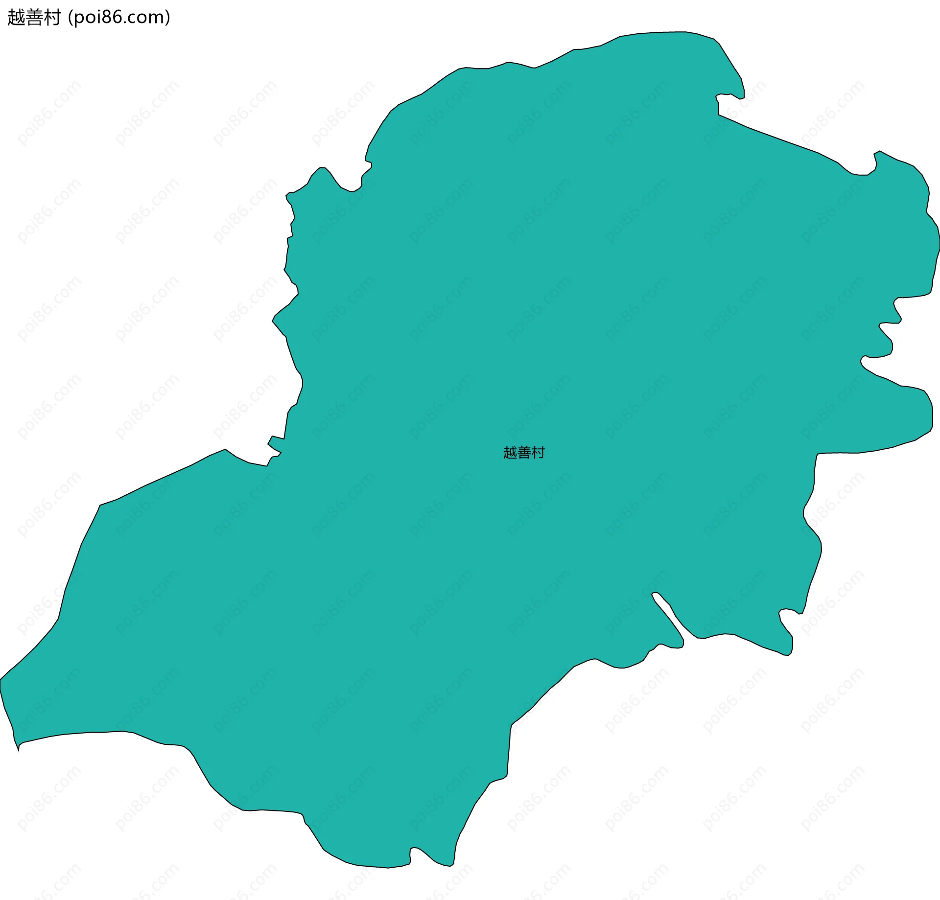 越善村边界地图