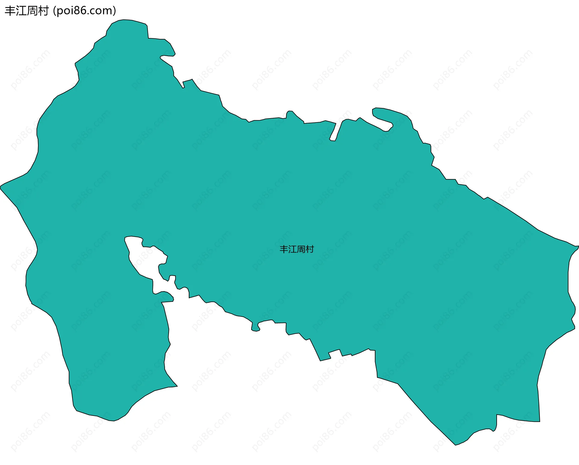 丰江周村边界地图