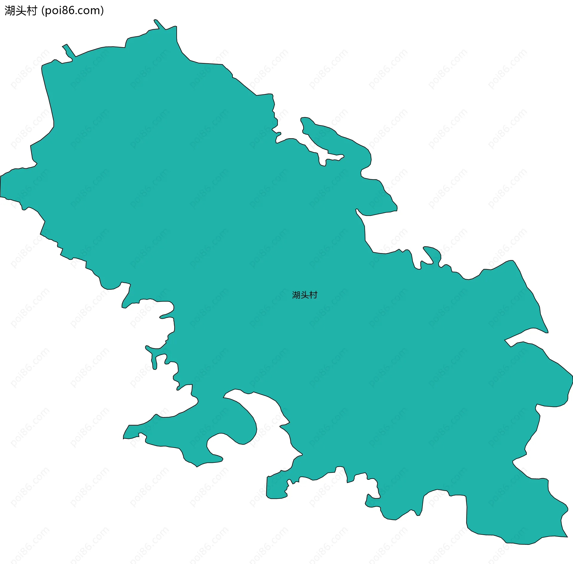 湖头村边界地图