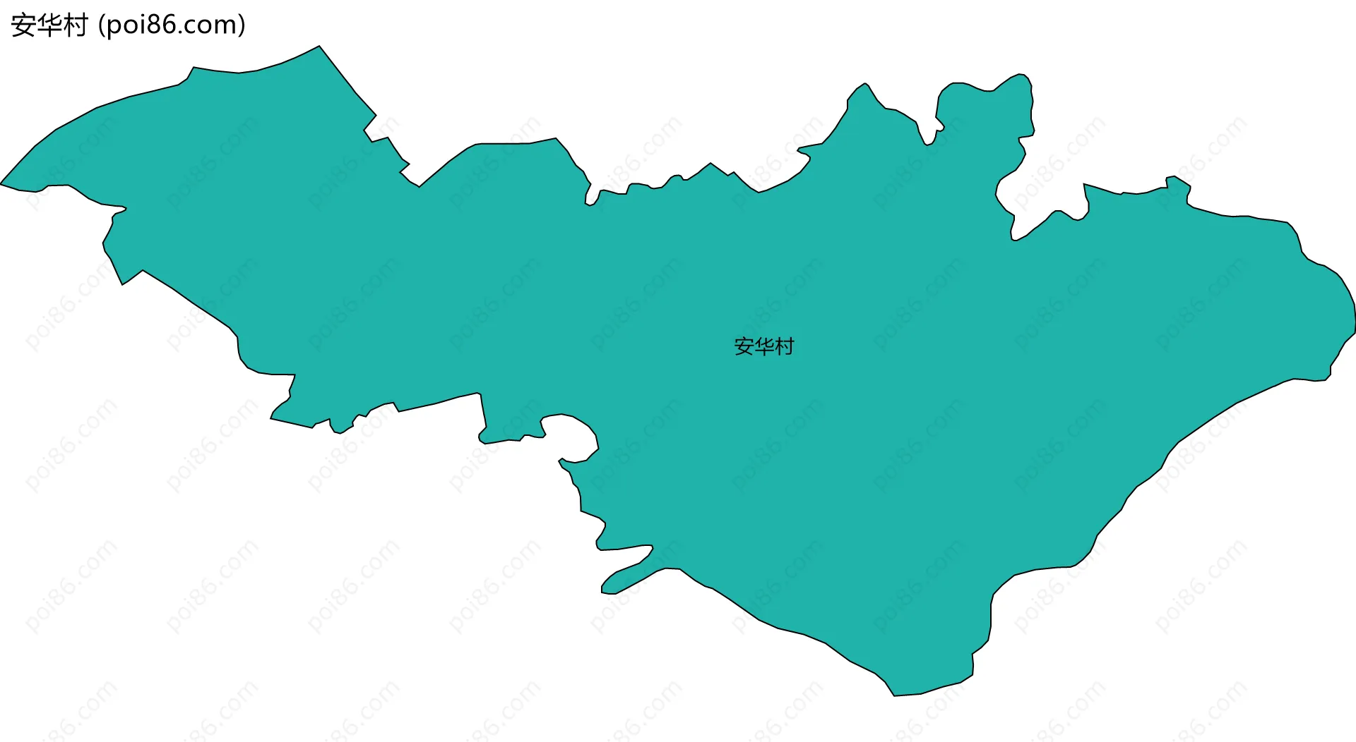 安华村边界地图