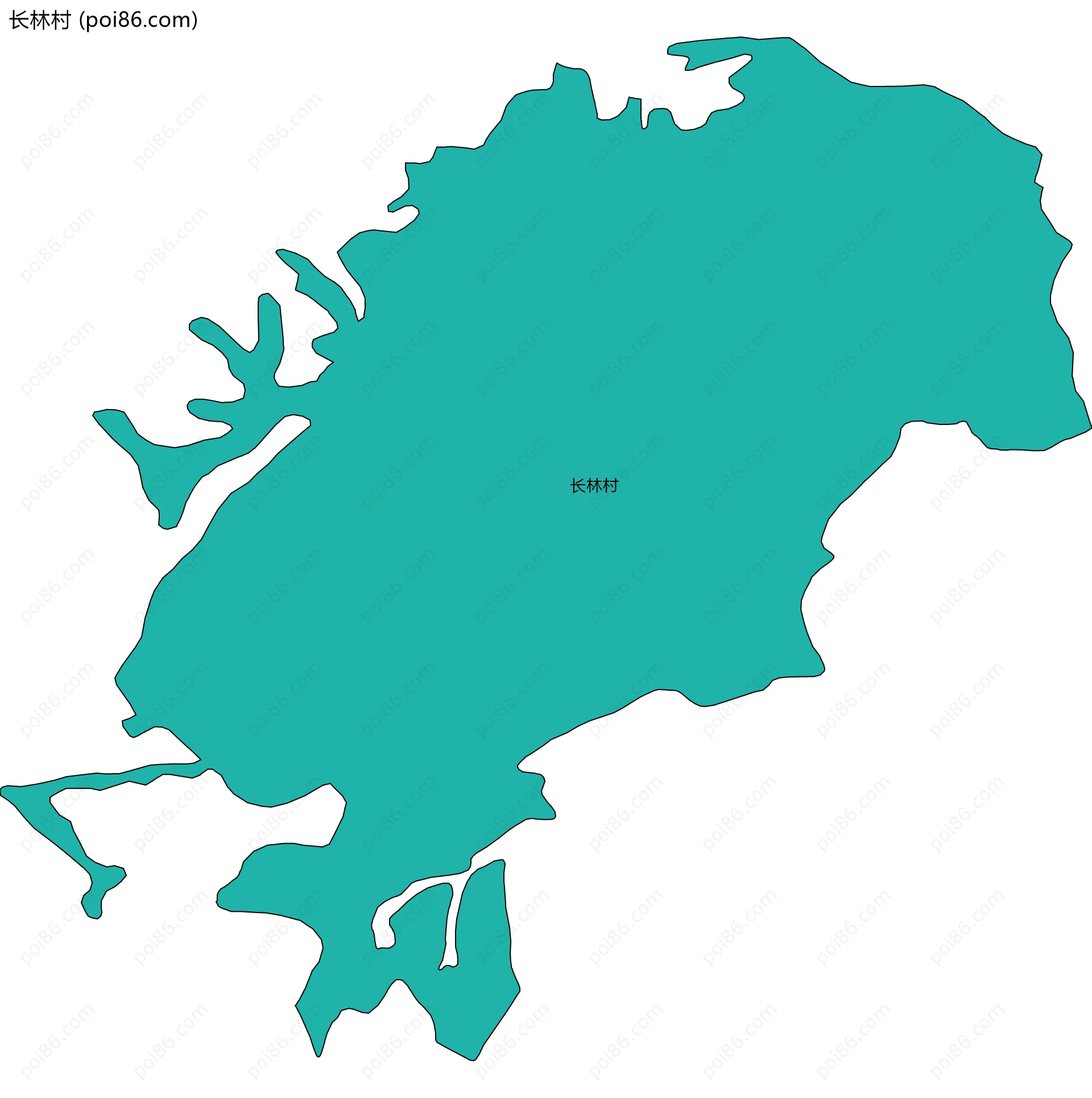 长林村边界地图