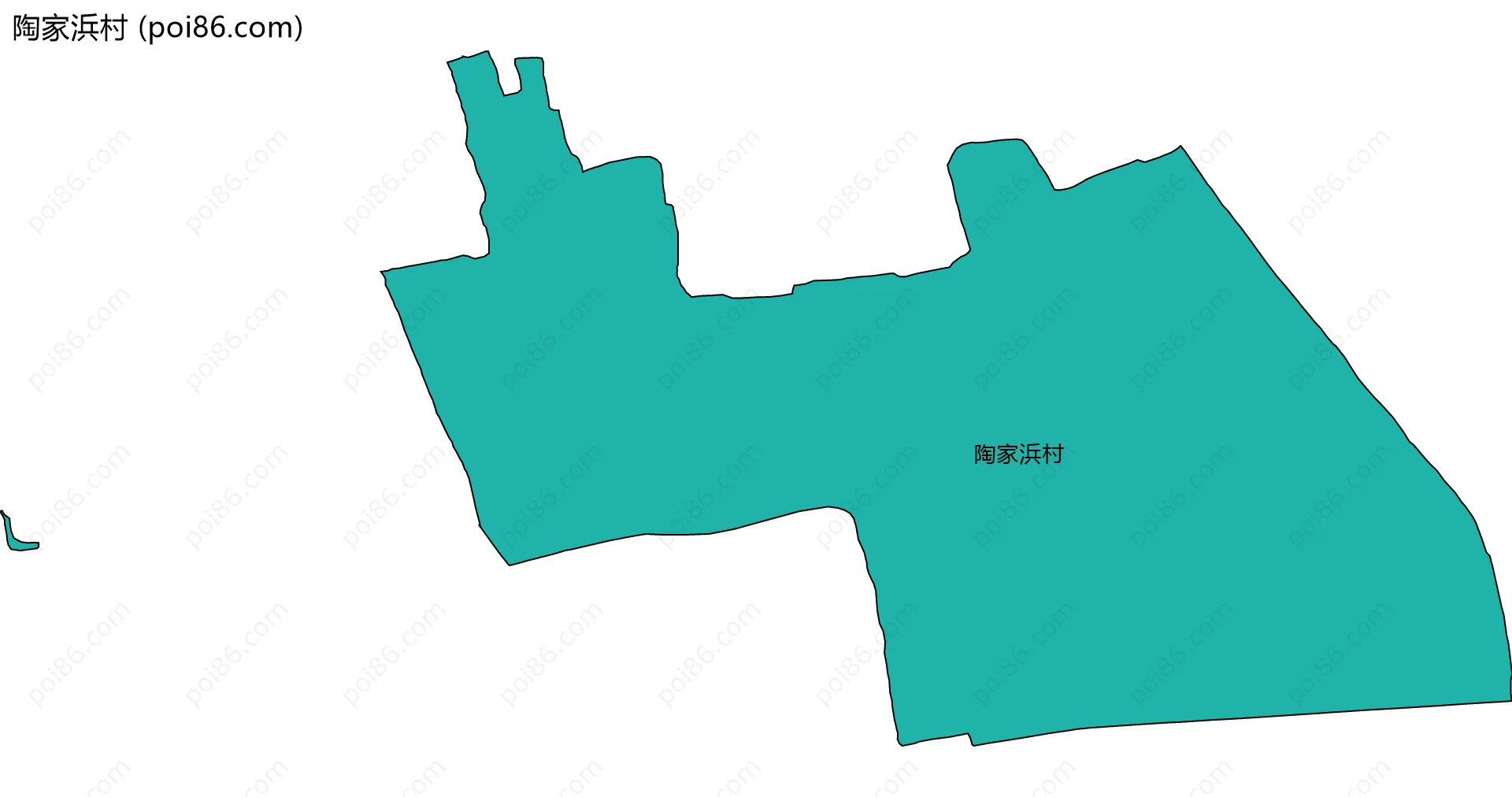 陶家浜村边界地图