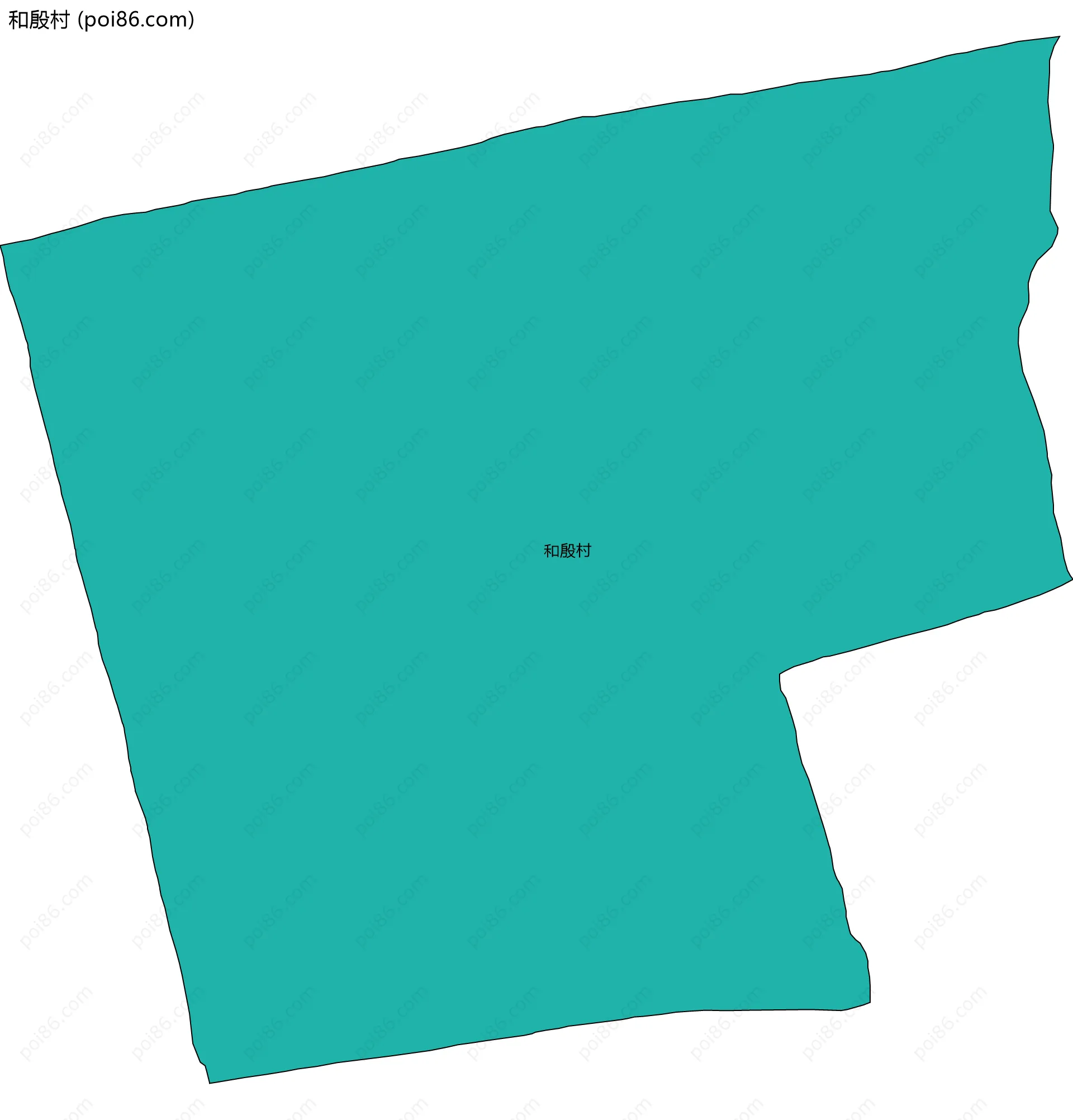 和殷村边界地图