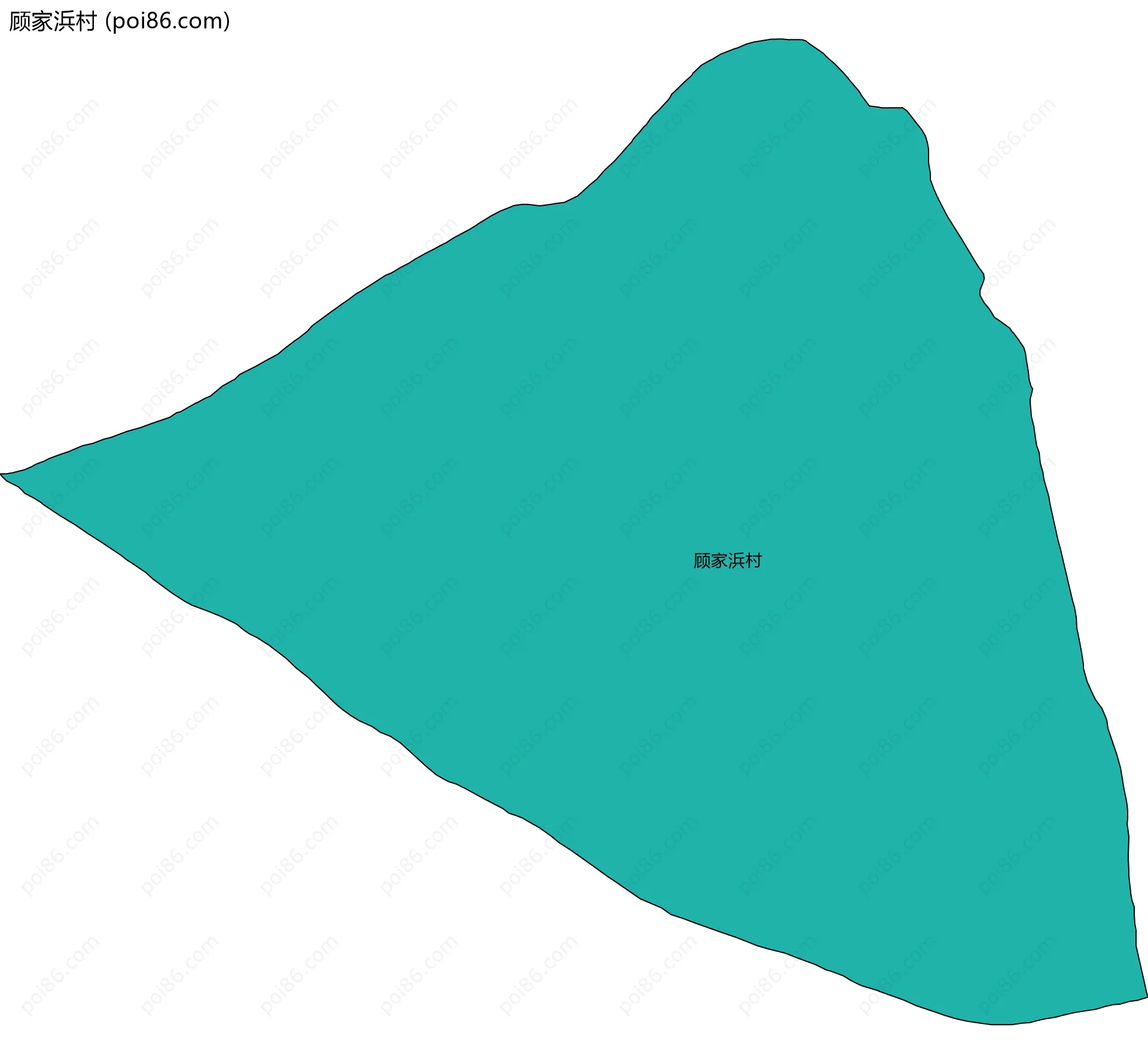 顾家浜村边界地图