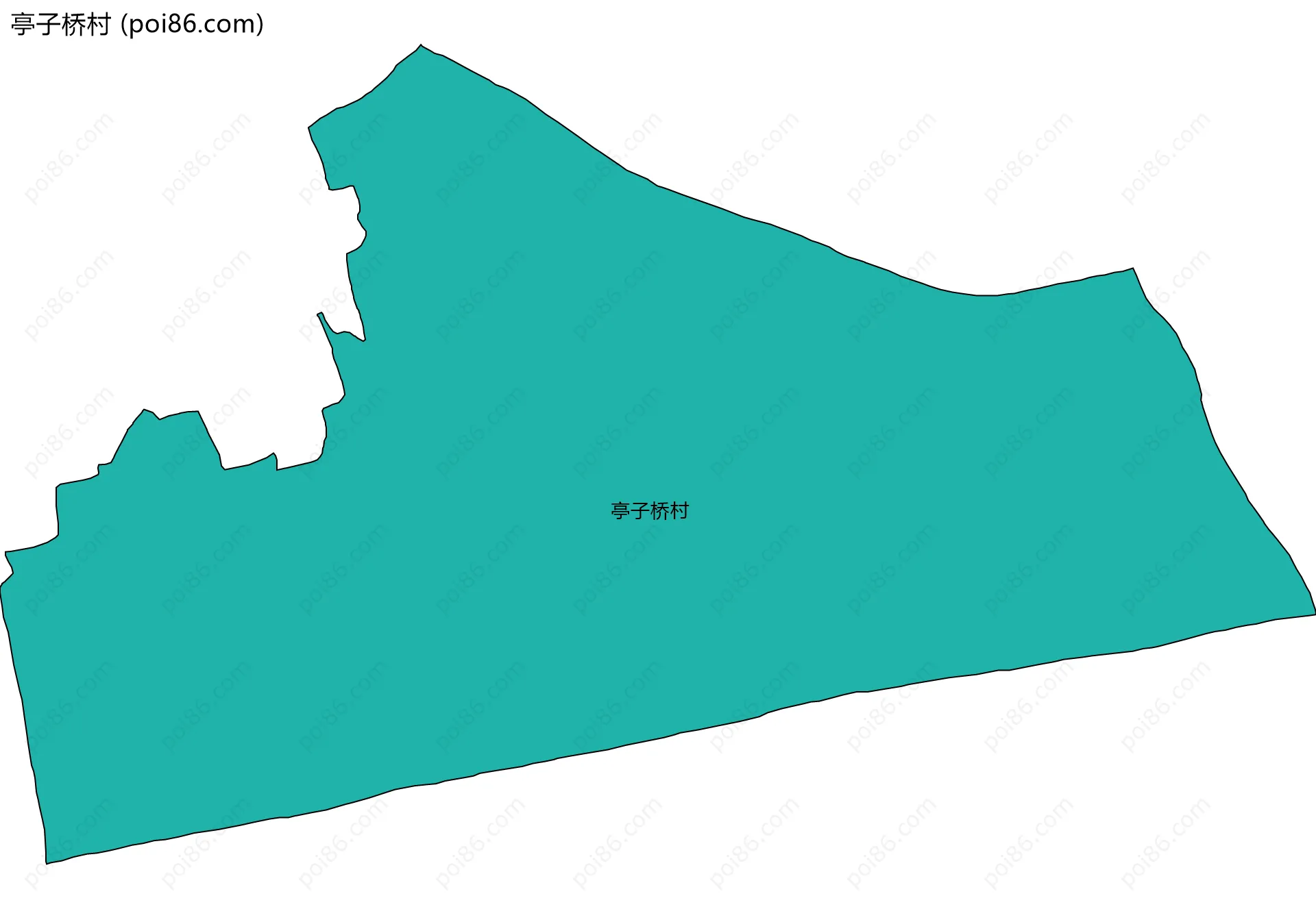 亭子桥村边界地图
