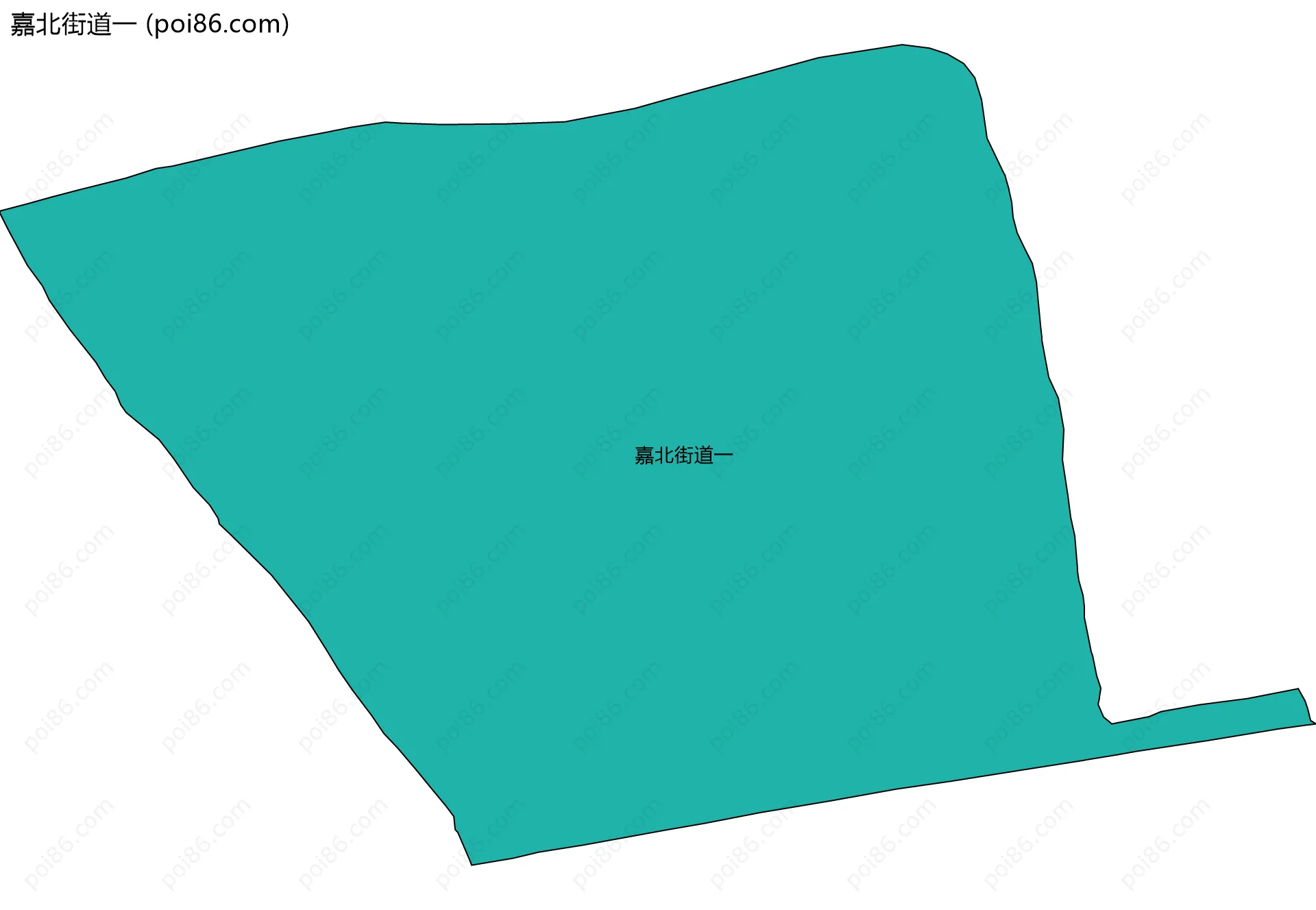 嘉北街道一边界地图