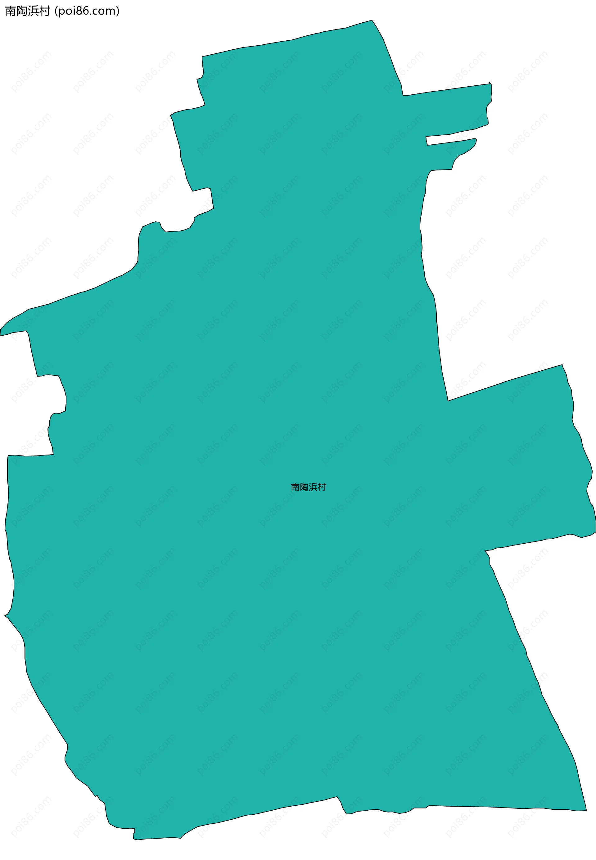 南陶浜村边界地图