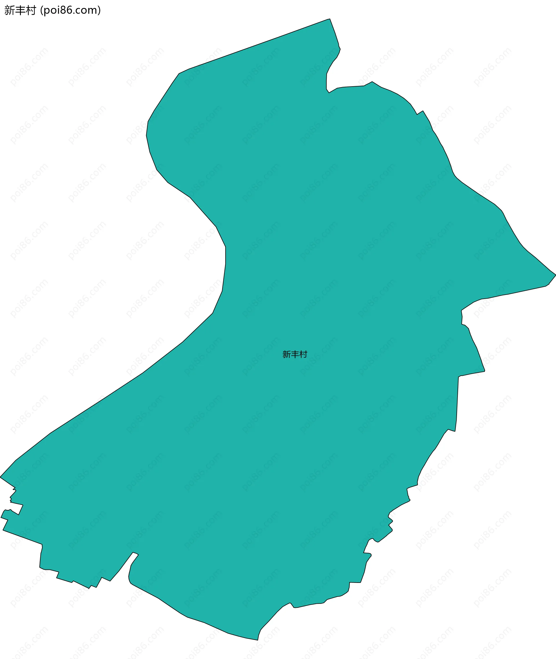 新丰村边界地图