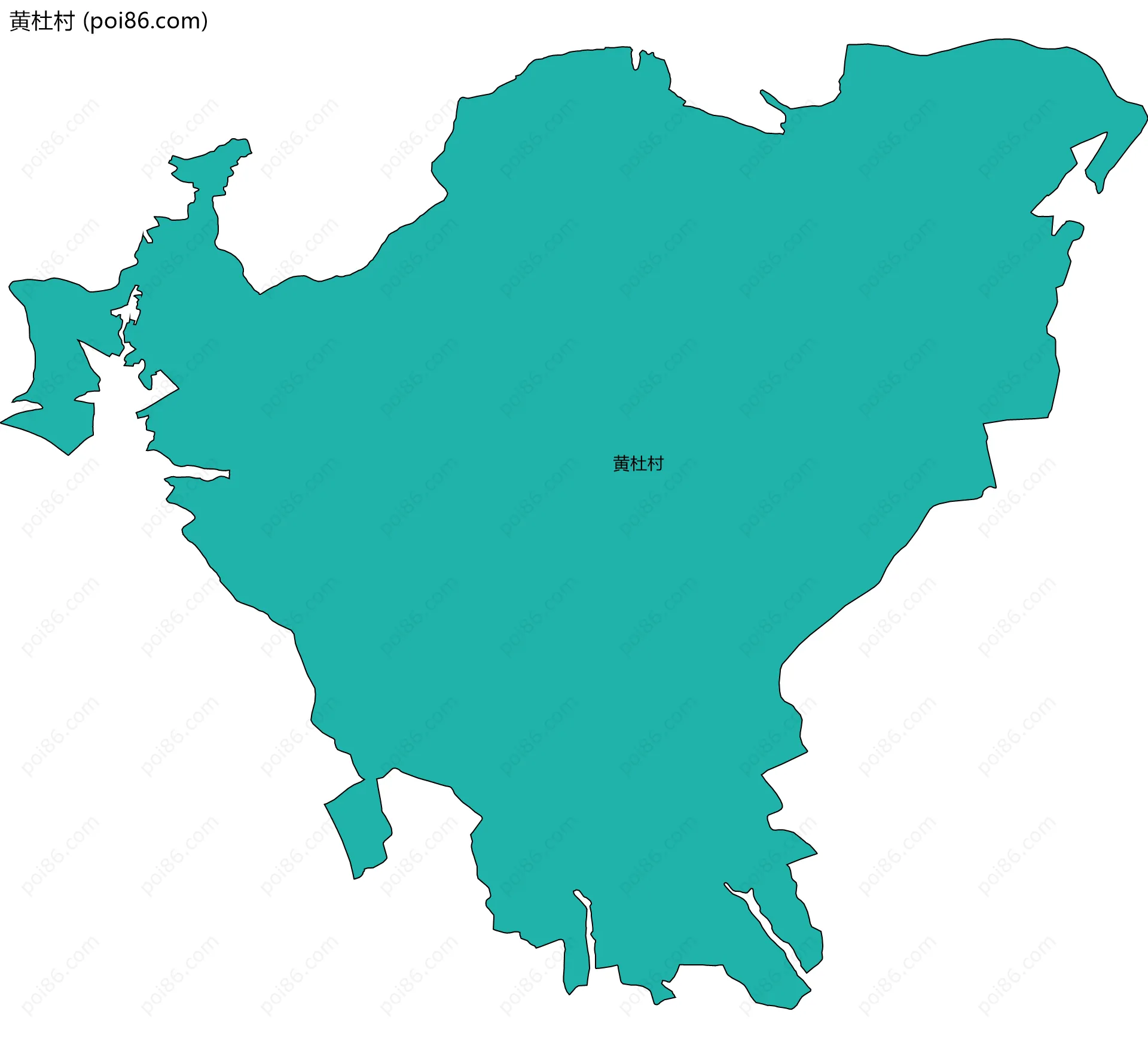 黄杜村边界地图