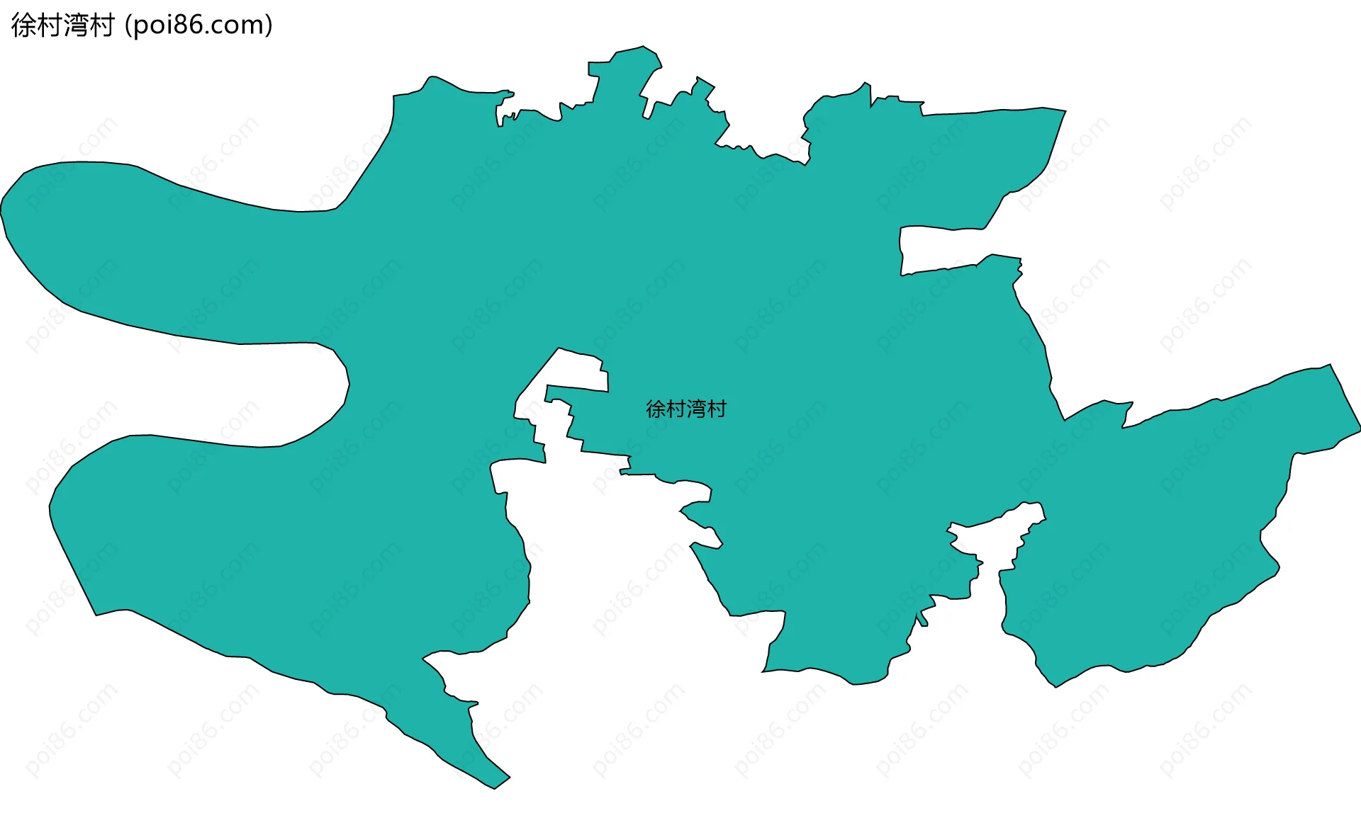 徐村湾村边界地图