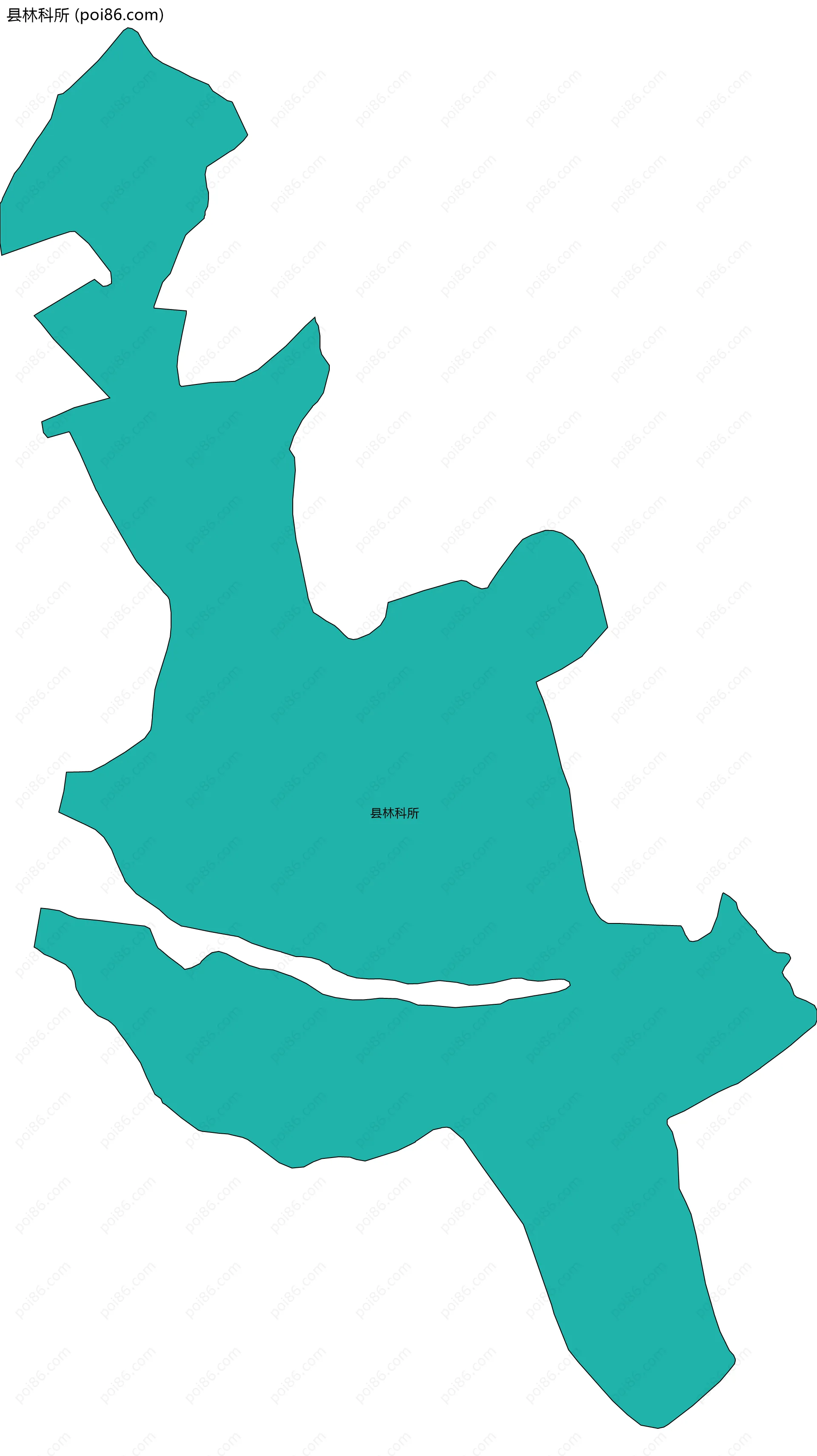 县林科所边界地图