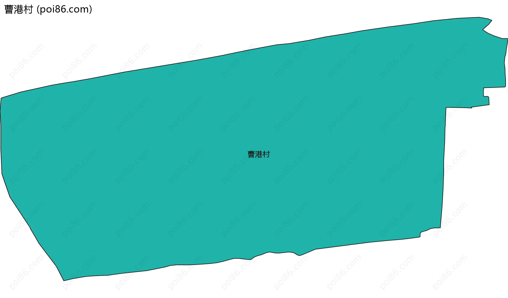 曹港村边界地图