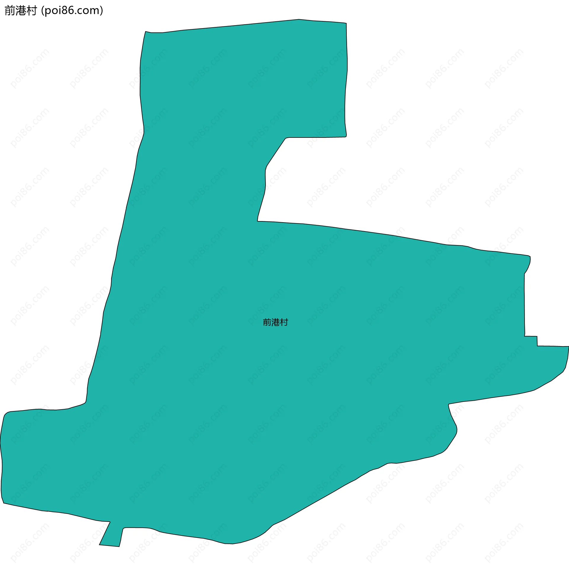 前港村边界地图