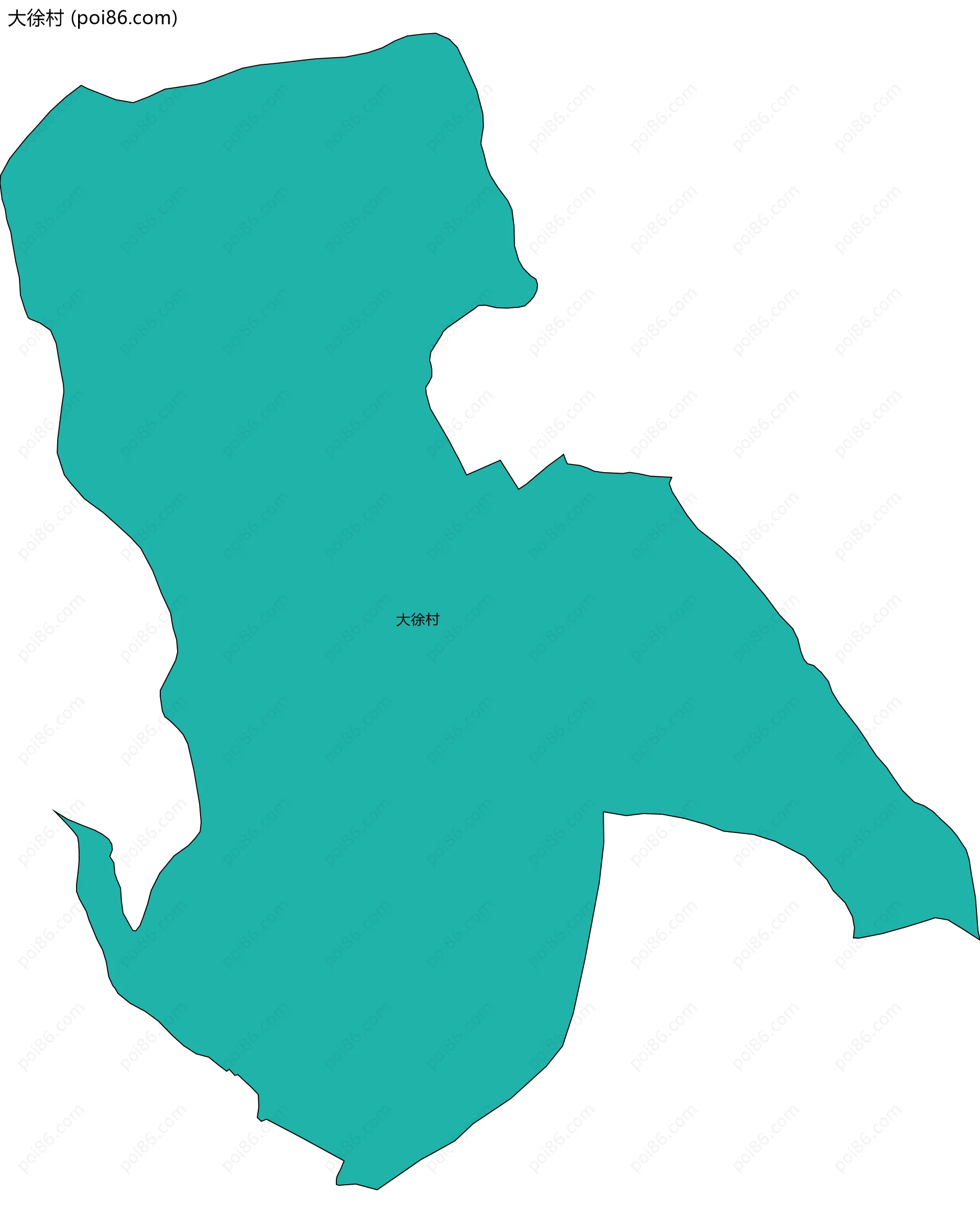 大徐村边界地图