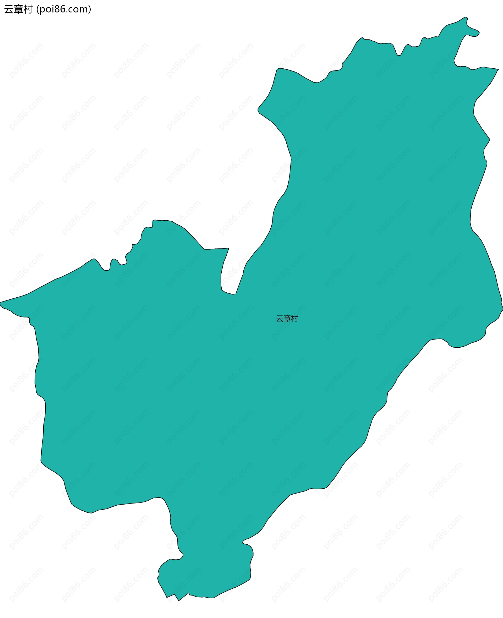 云章村边界地图