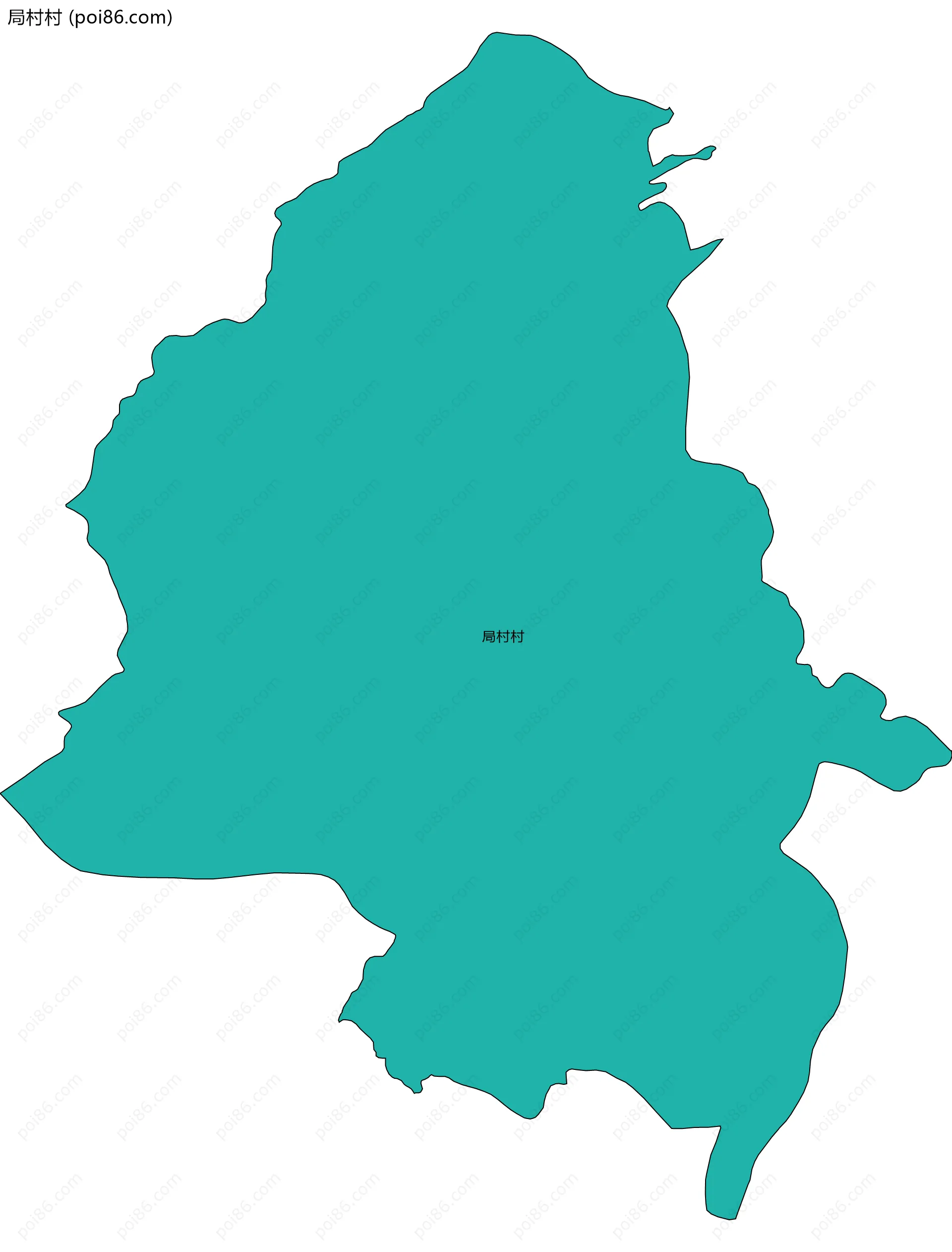 局村村边界地图