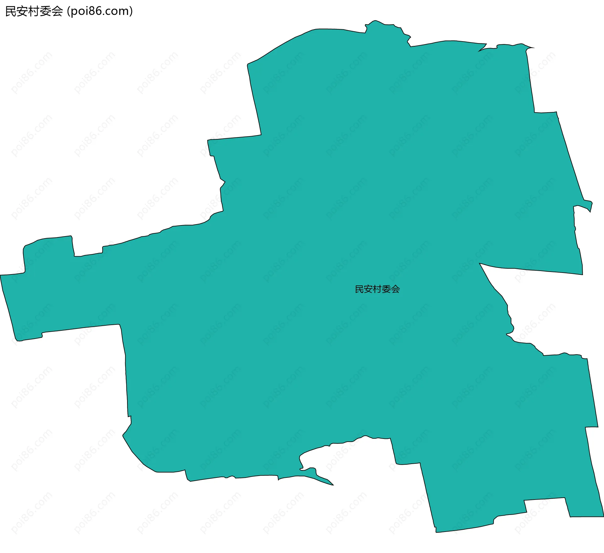 民安村委会边界地图