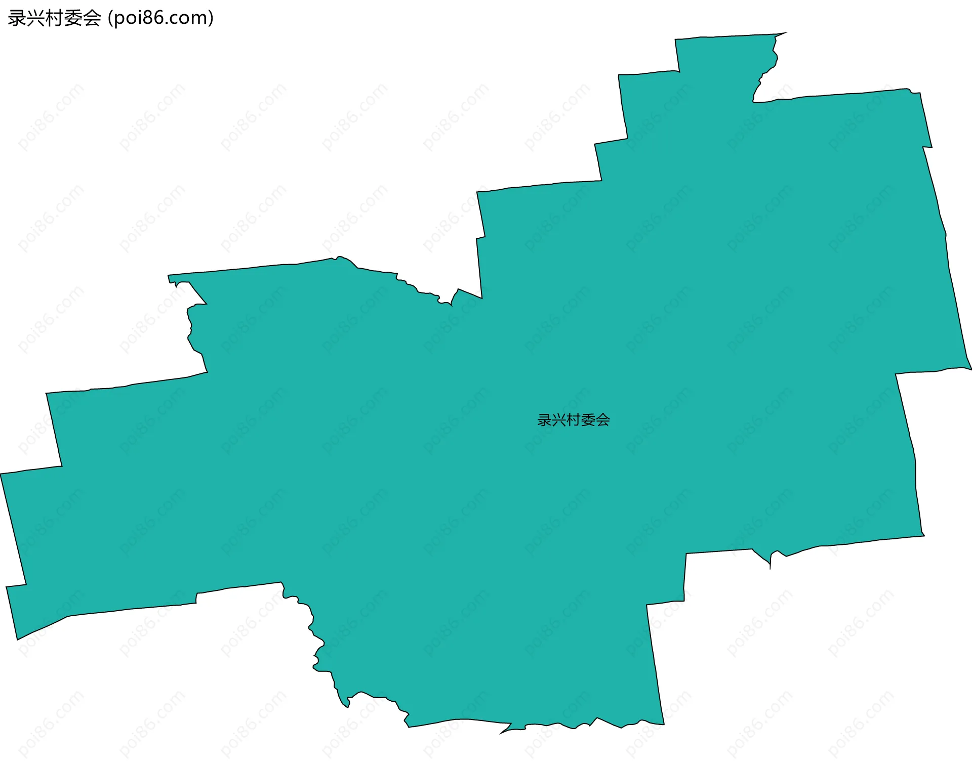 录兴村委会边界地图