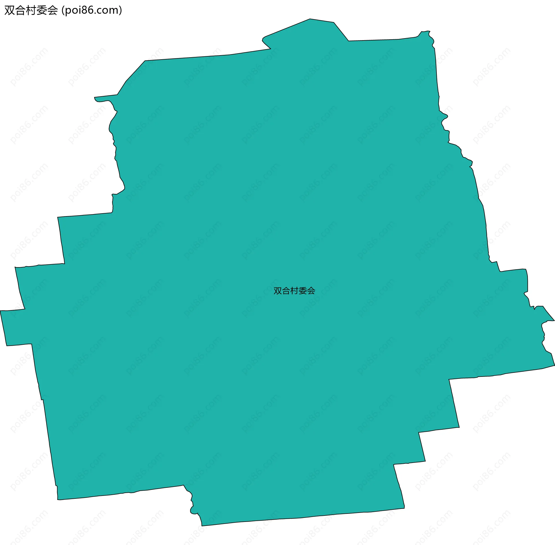 双合村委会边界地图
