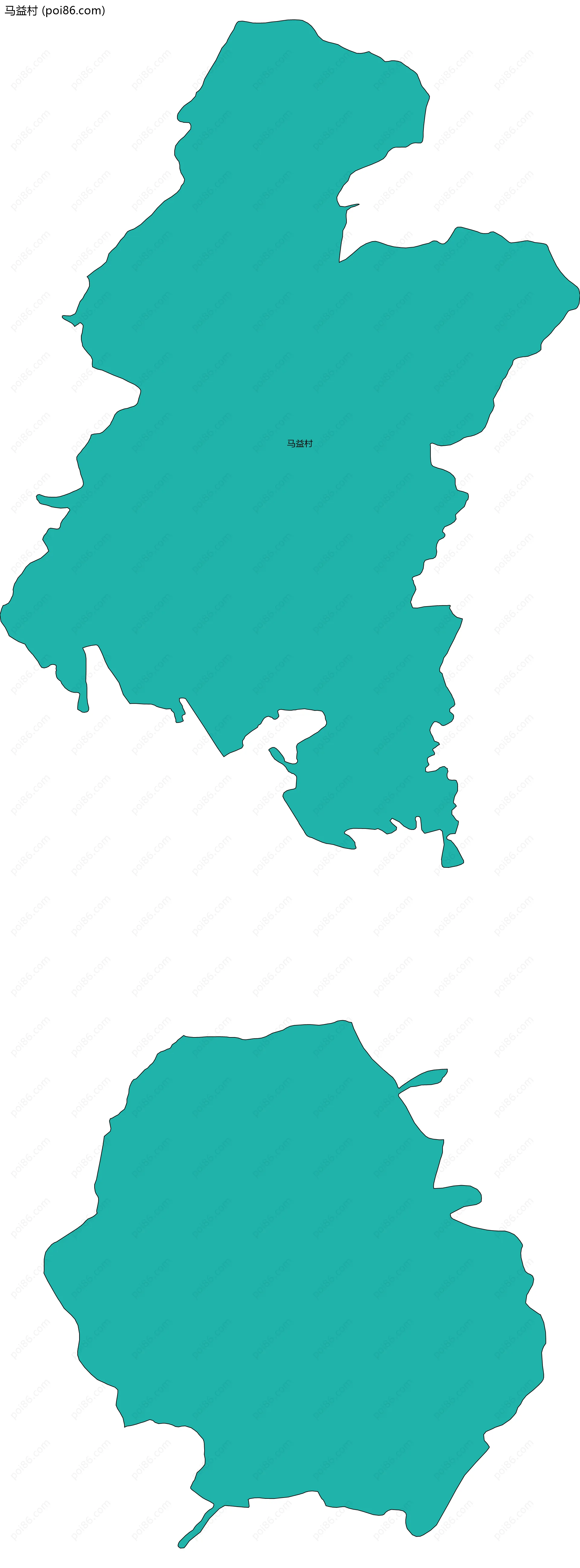 马益村边界地图