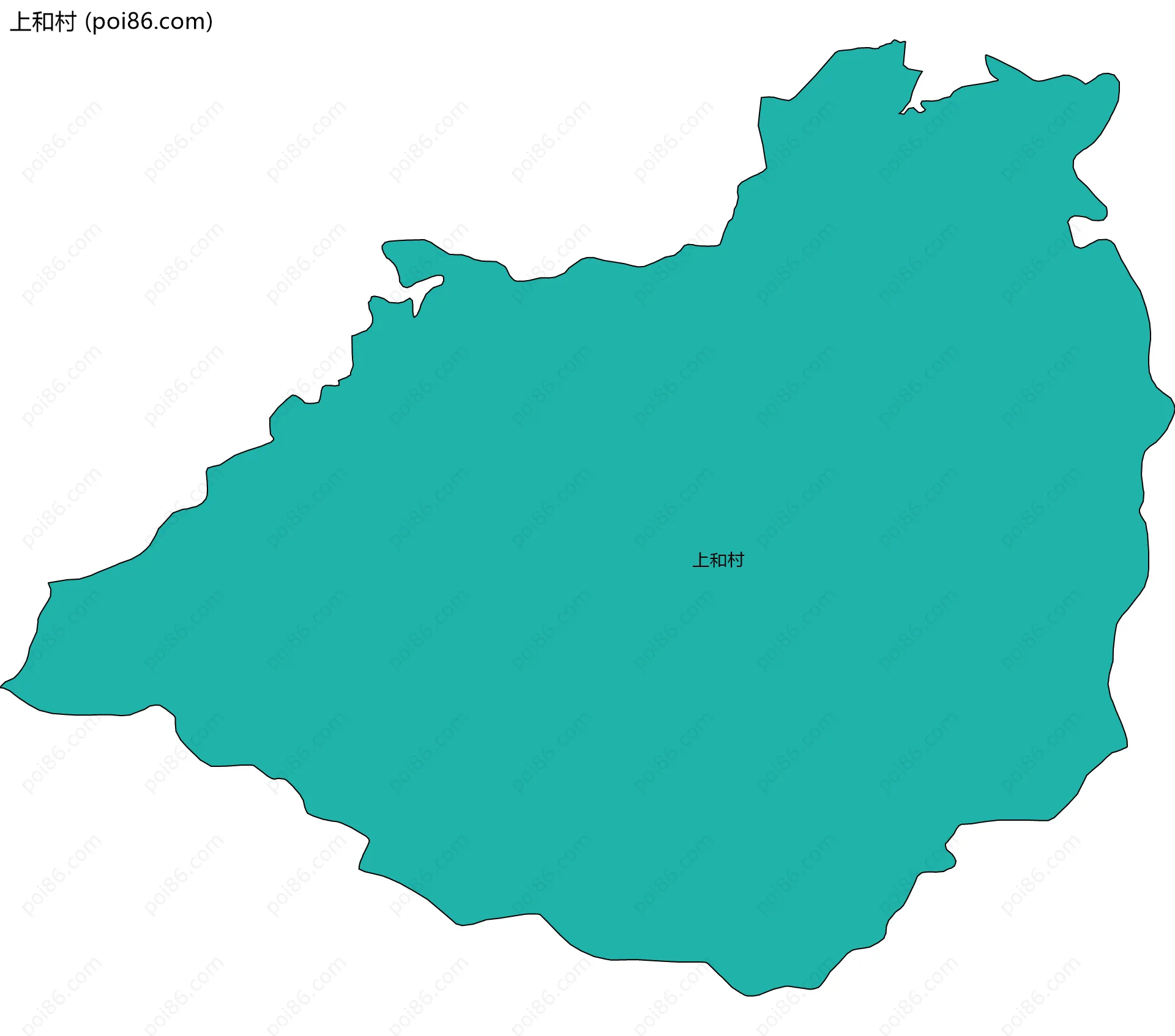 上和村边界地图