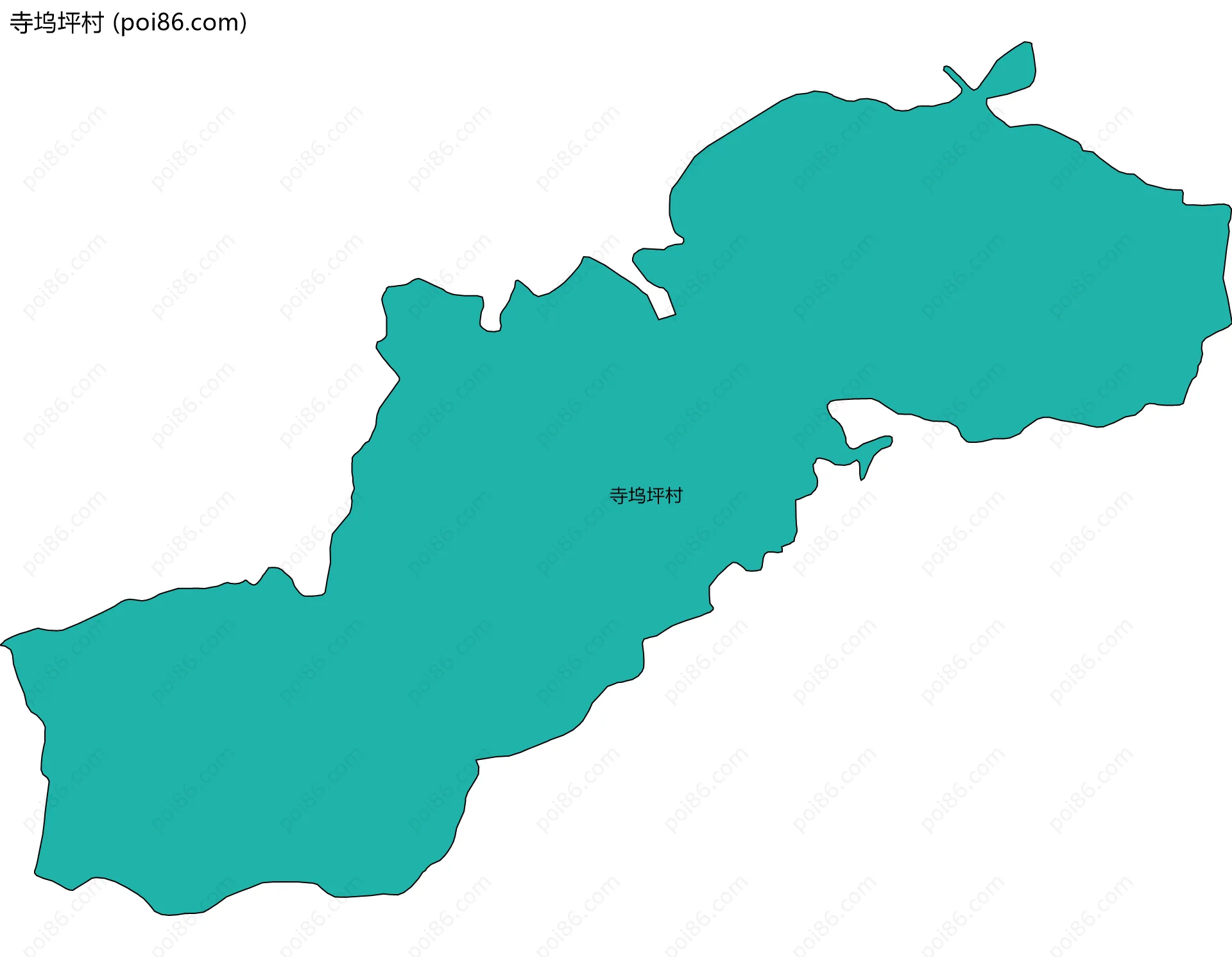 寺坞坪村边界地图