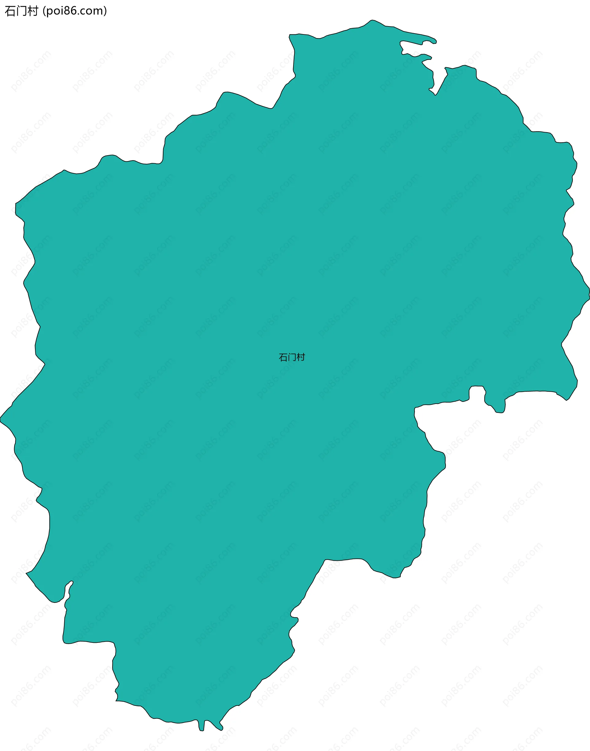 石门村边界地图