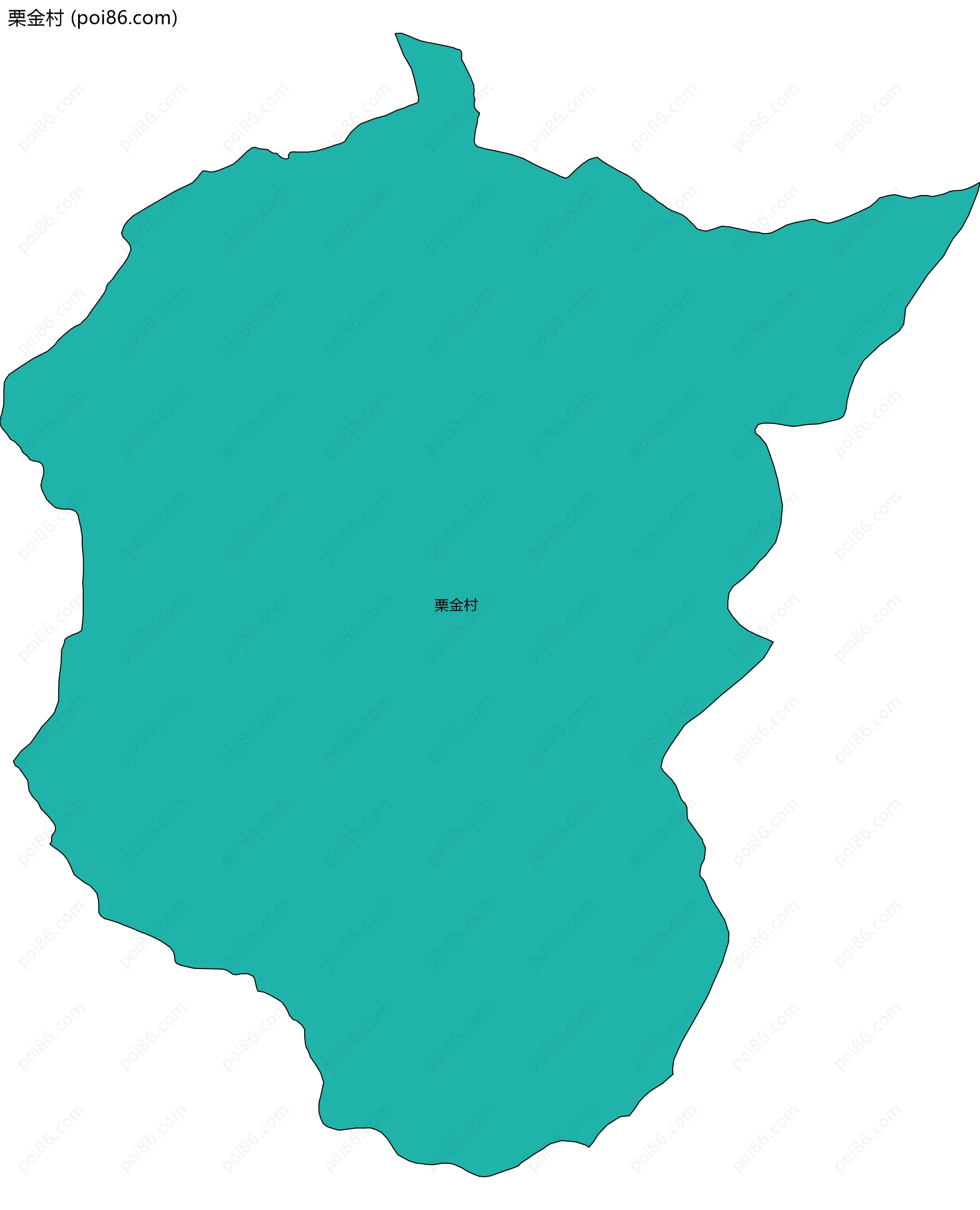 栗金村边界地图