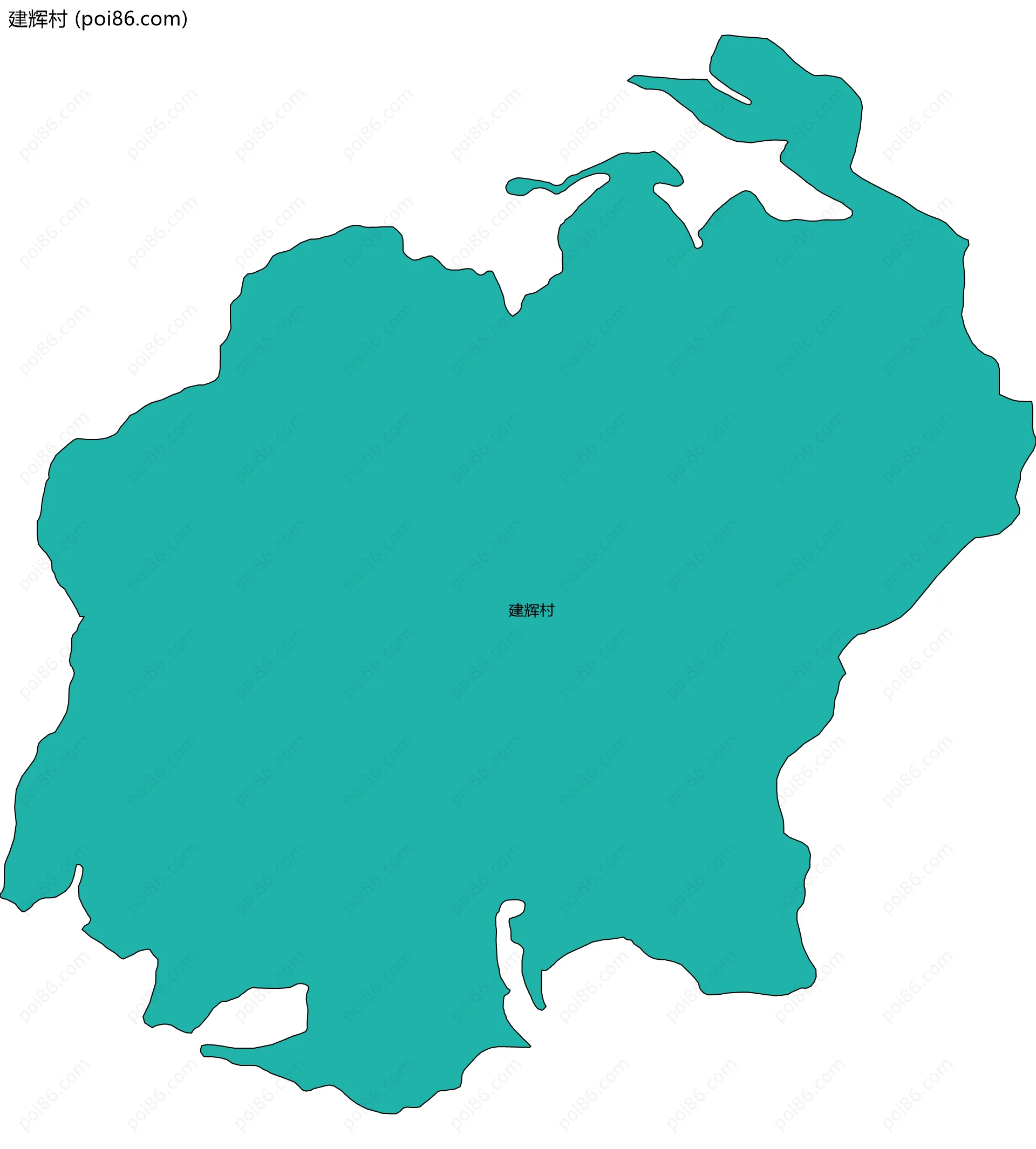 建辉村边界地图