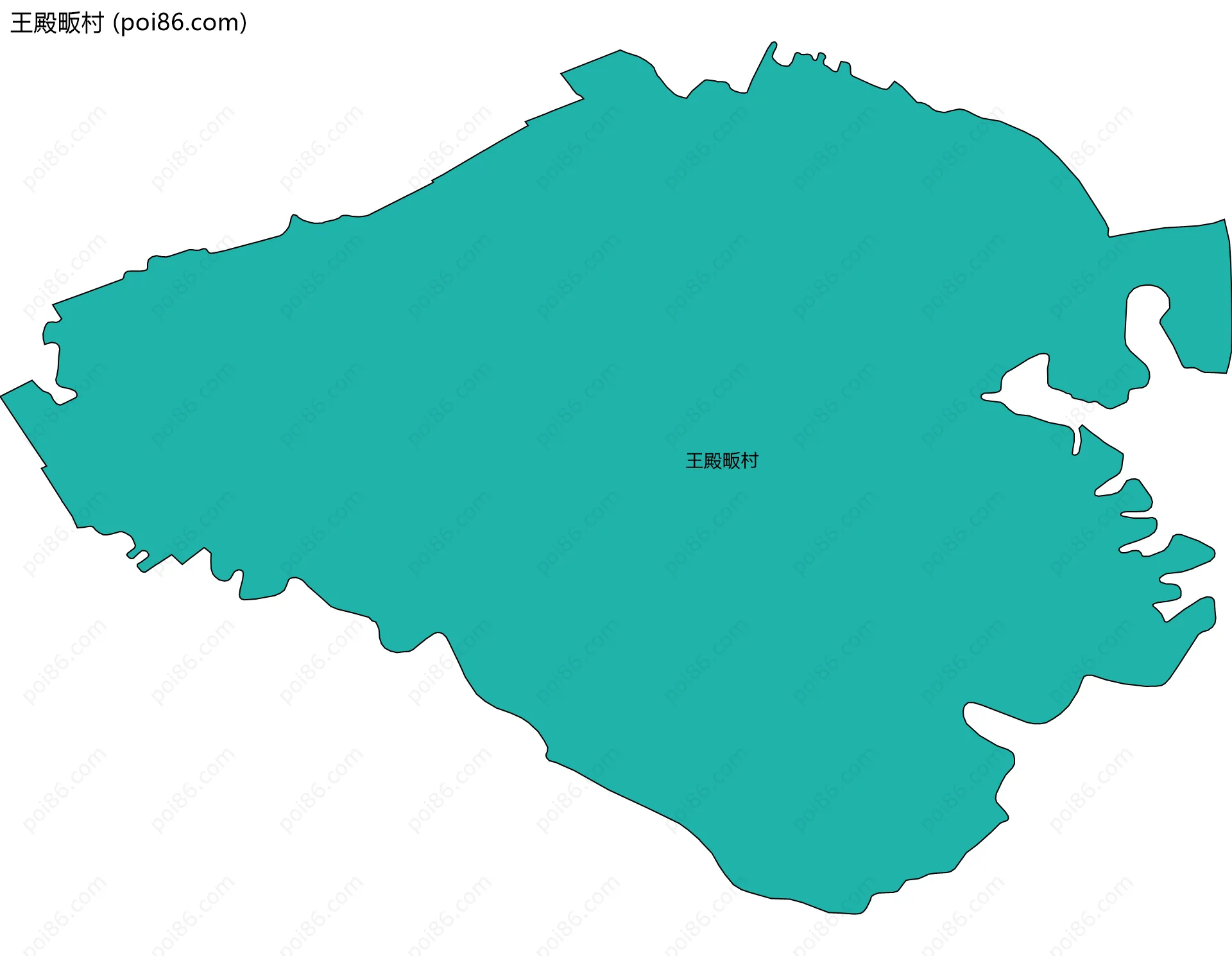 王殿畈村边界地图
