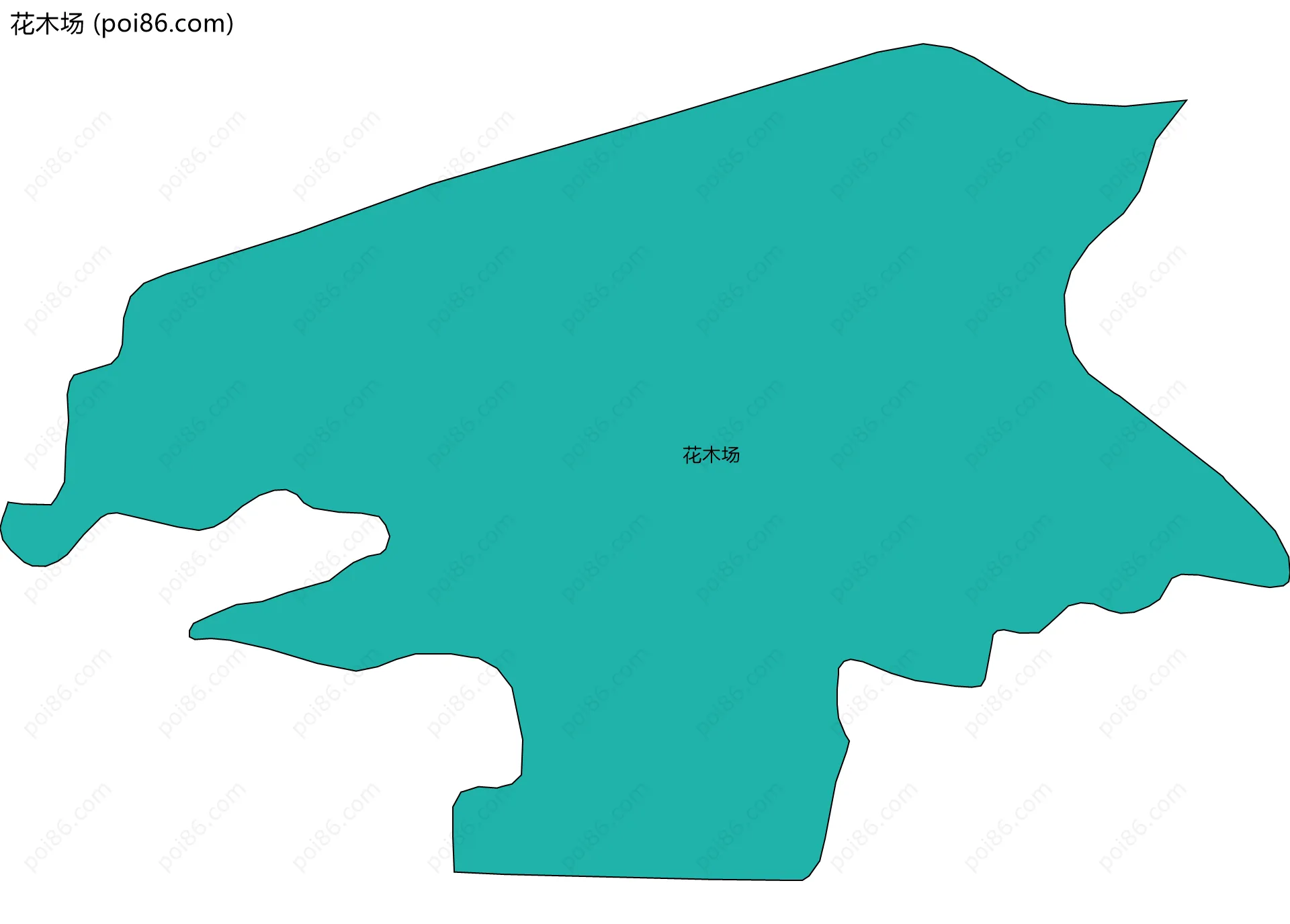 花木场边界地图