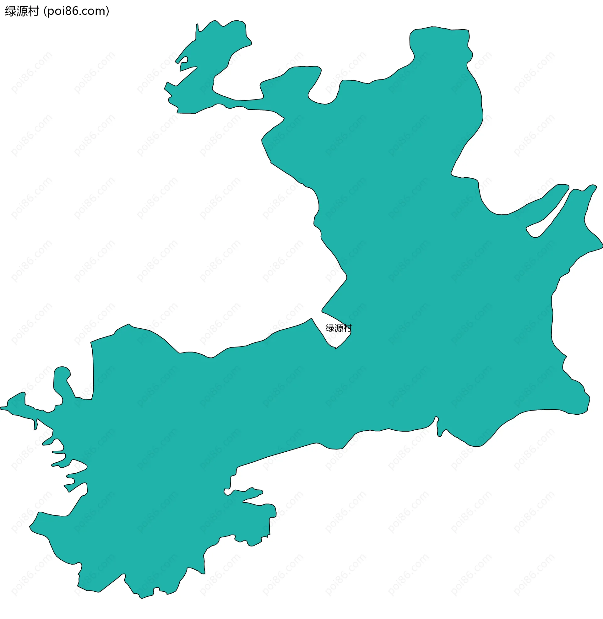 绿源村边界地图