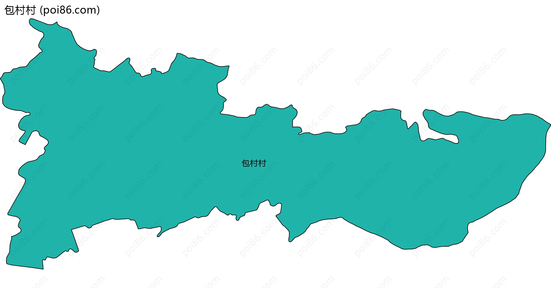包村村边界地图