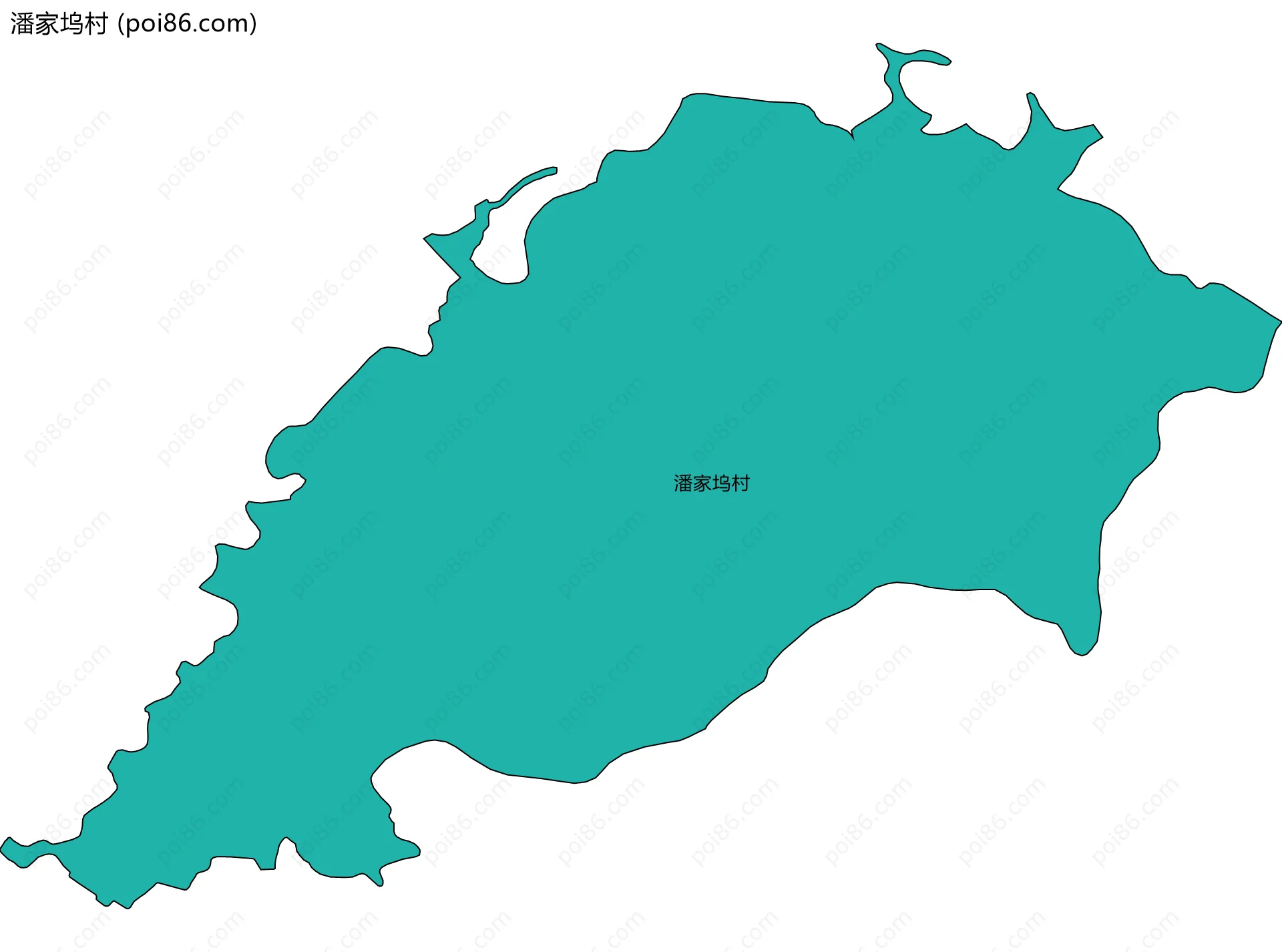 潘家坞村边界地图