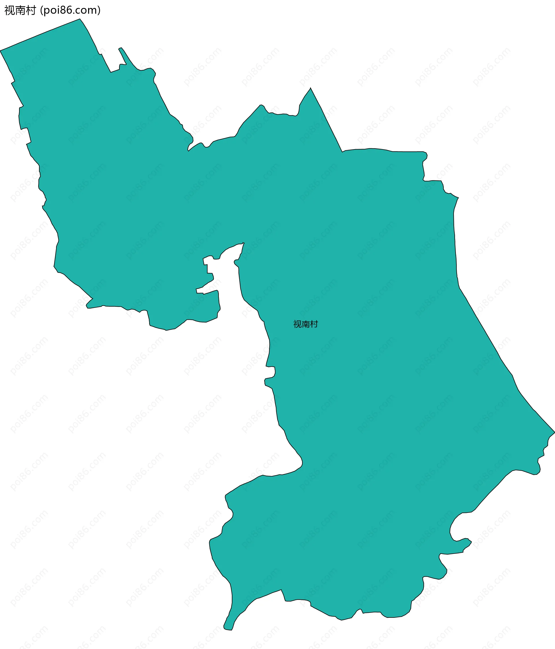 视南村边界地图