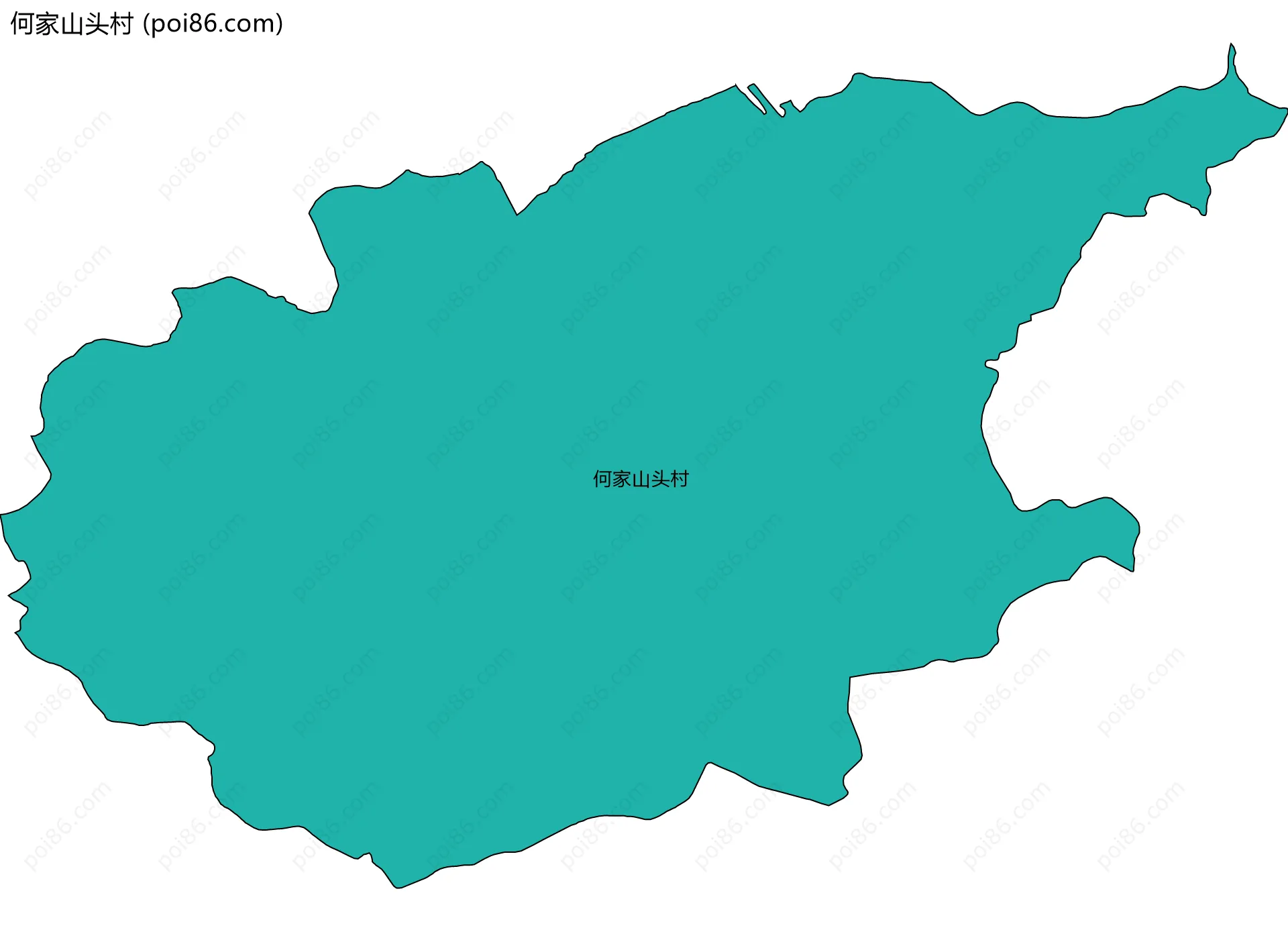 何家山头村边界地图