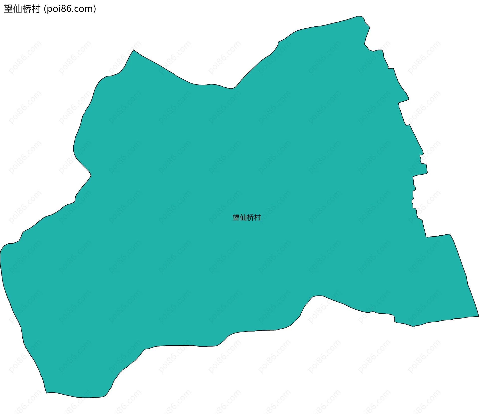 望仙桥村边界地图