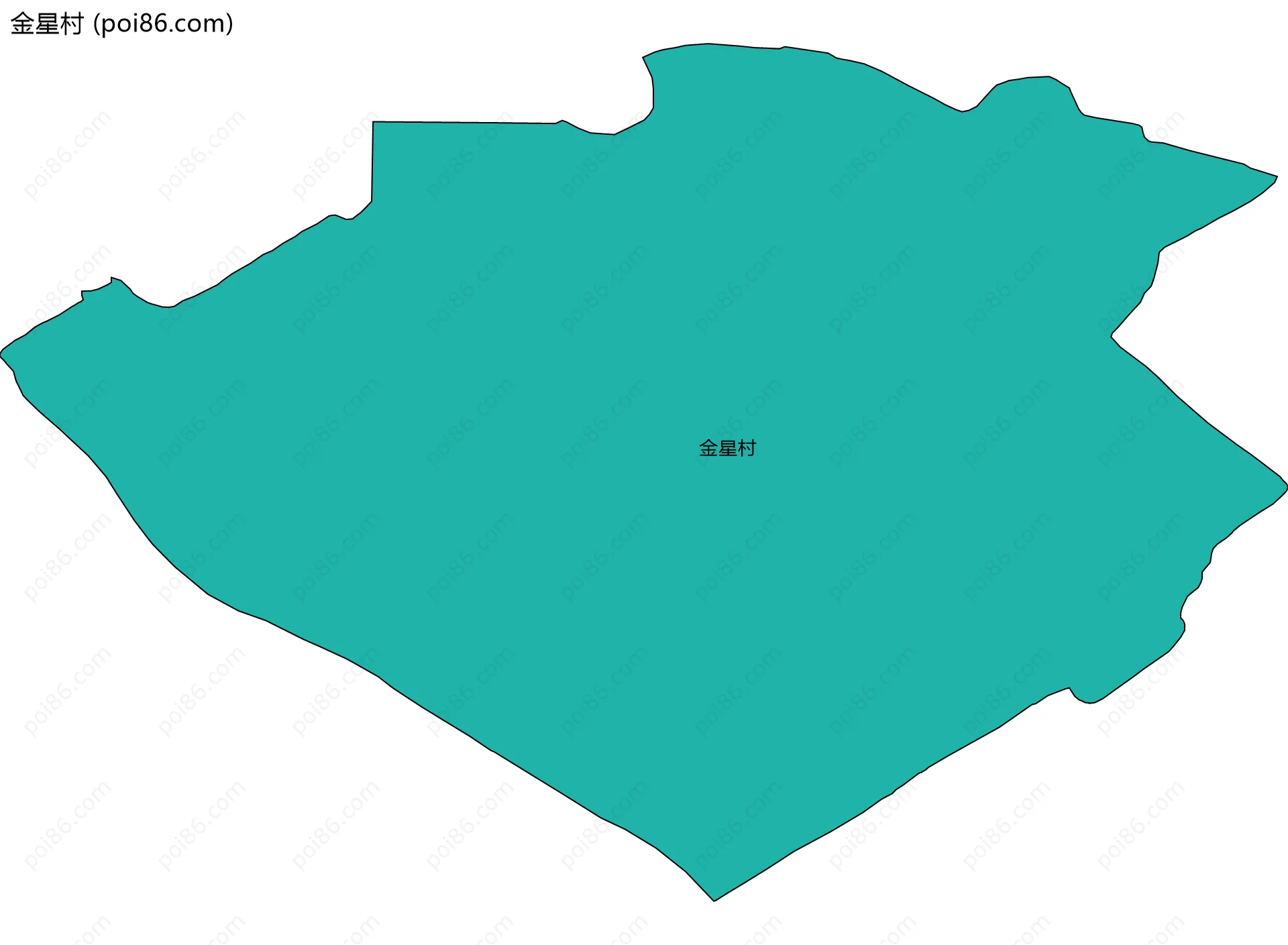 金星村边界地图