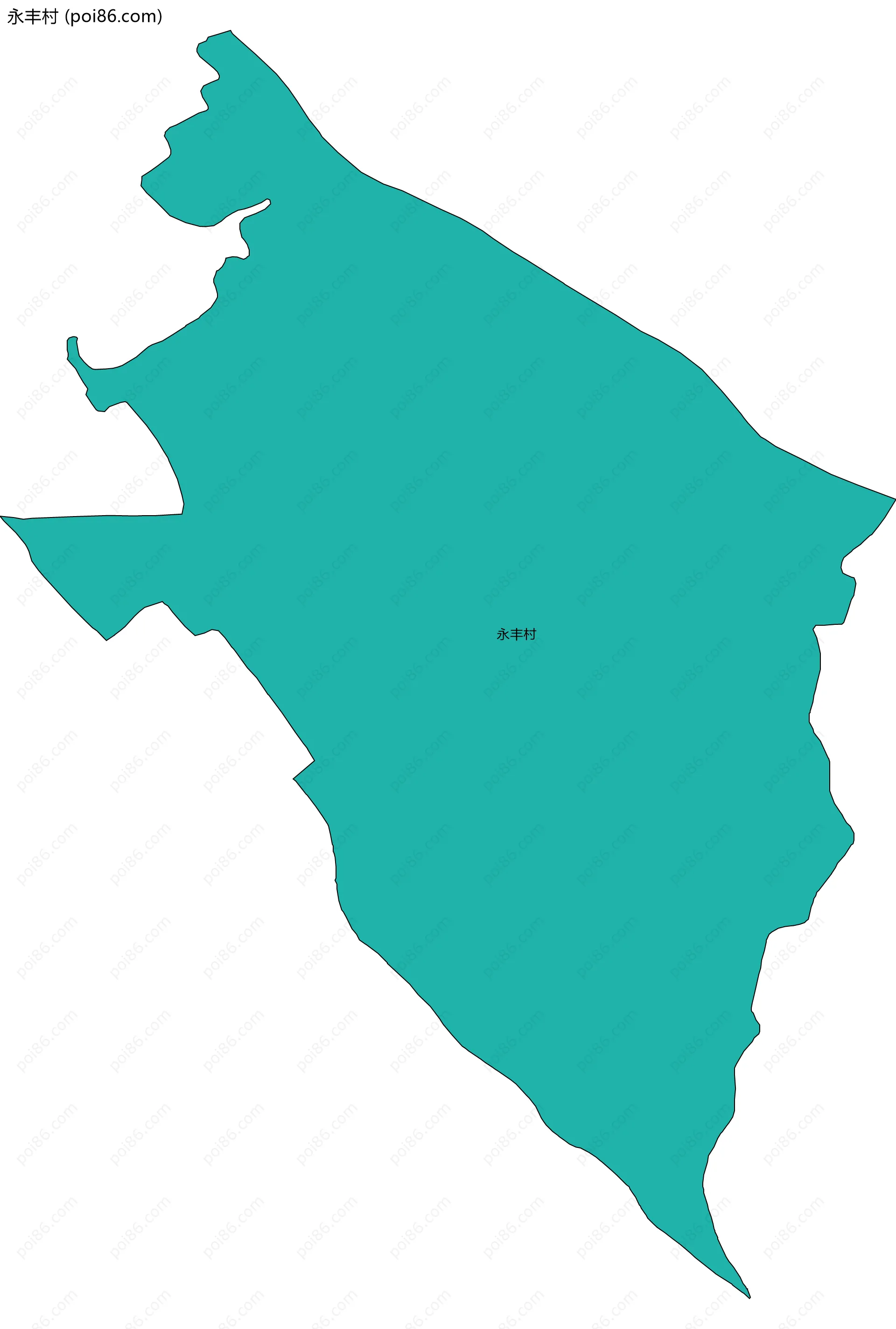 永丰村边界地图