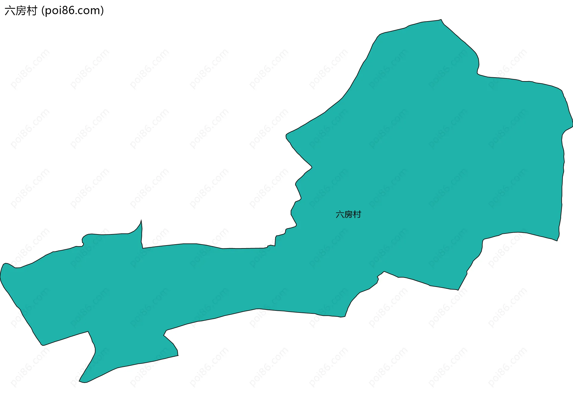 六房村边界地图