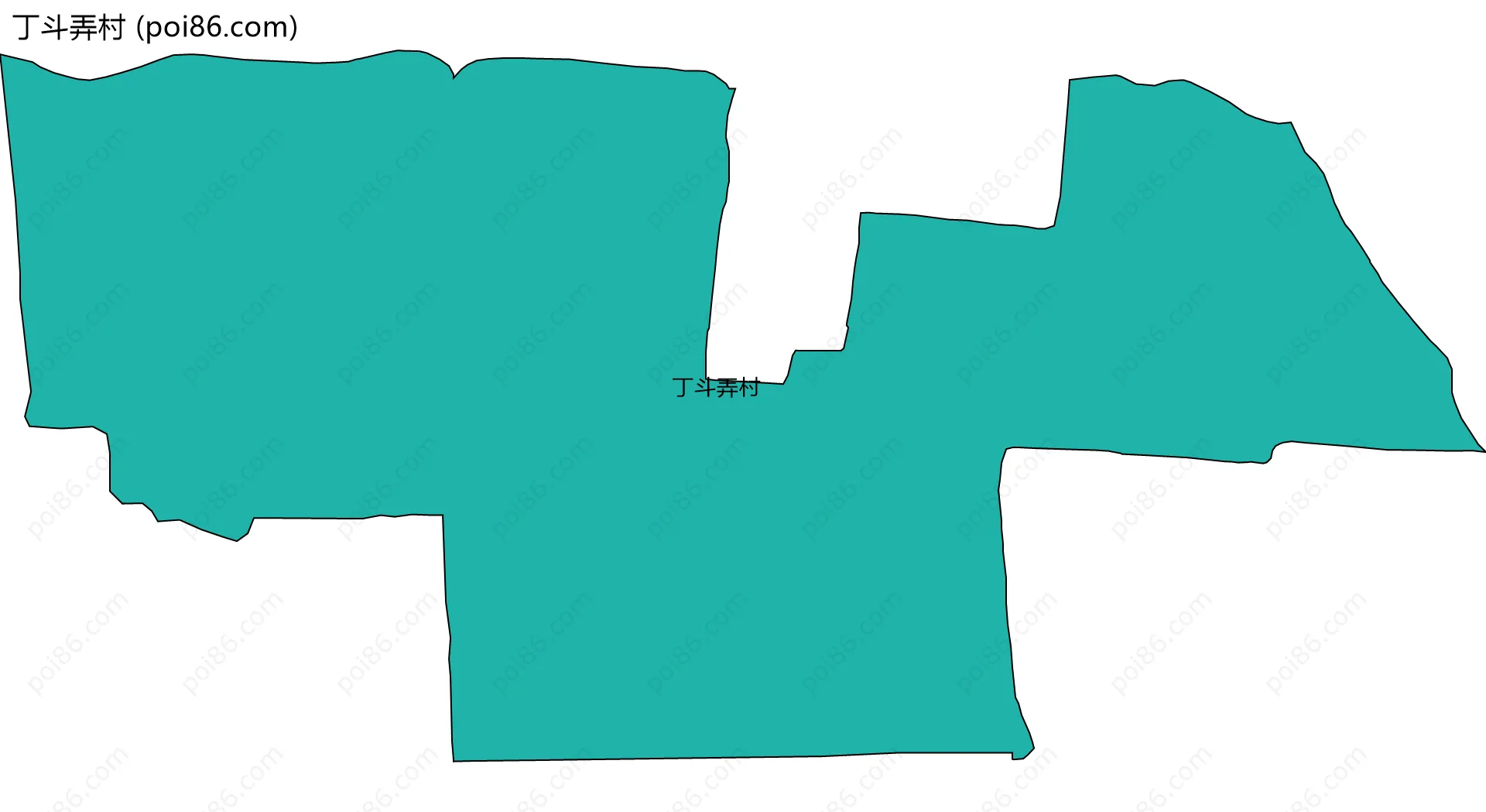 丁斗弄村边界地图
