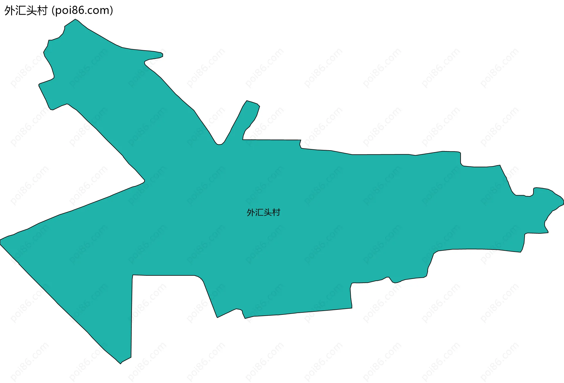 外汇头村边界地图