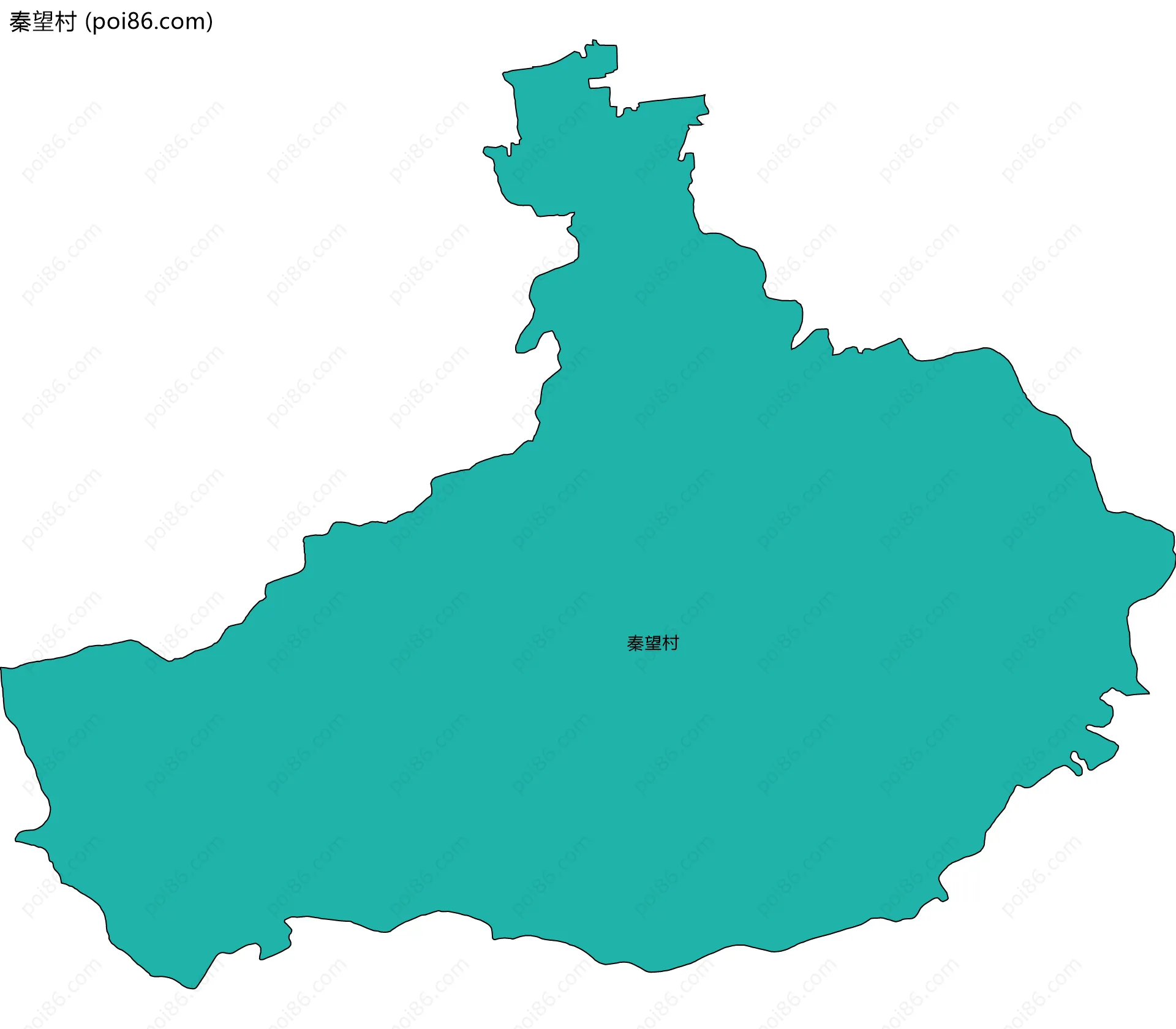秦望村边界地图