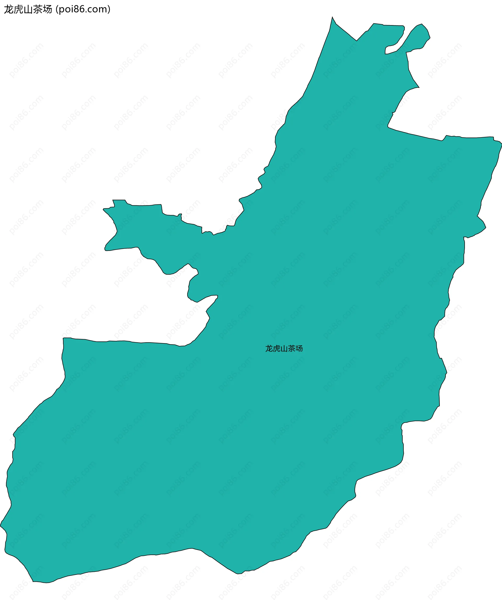 龙虎山茶场边界地图