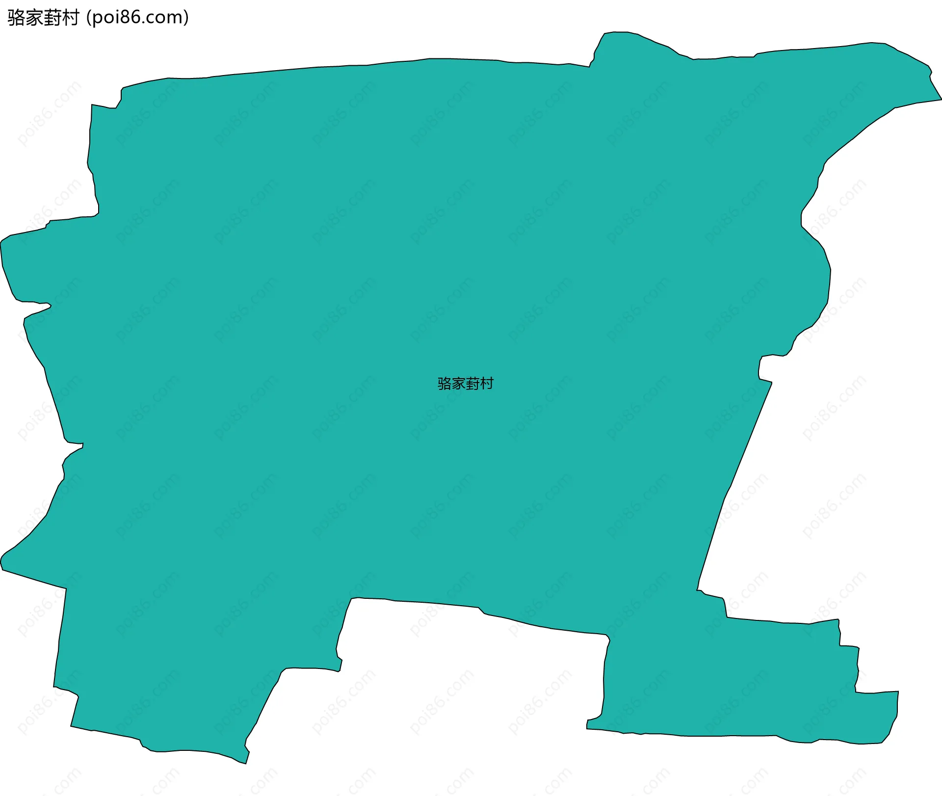 骆家葑村边界地图