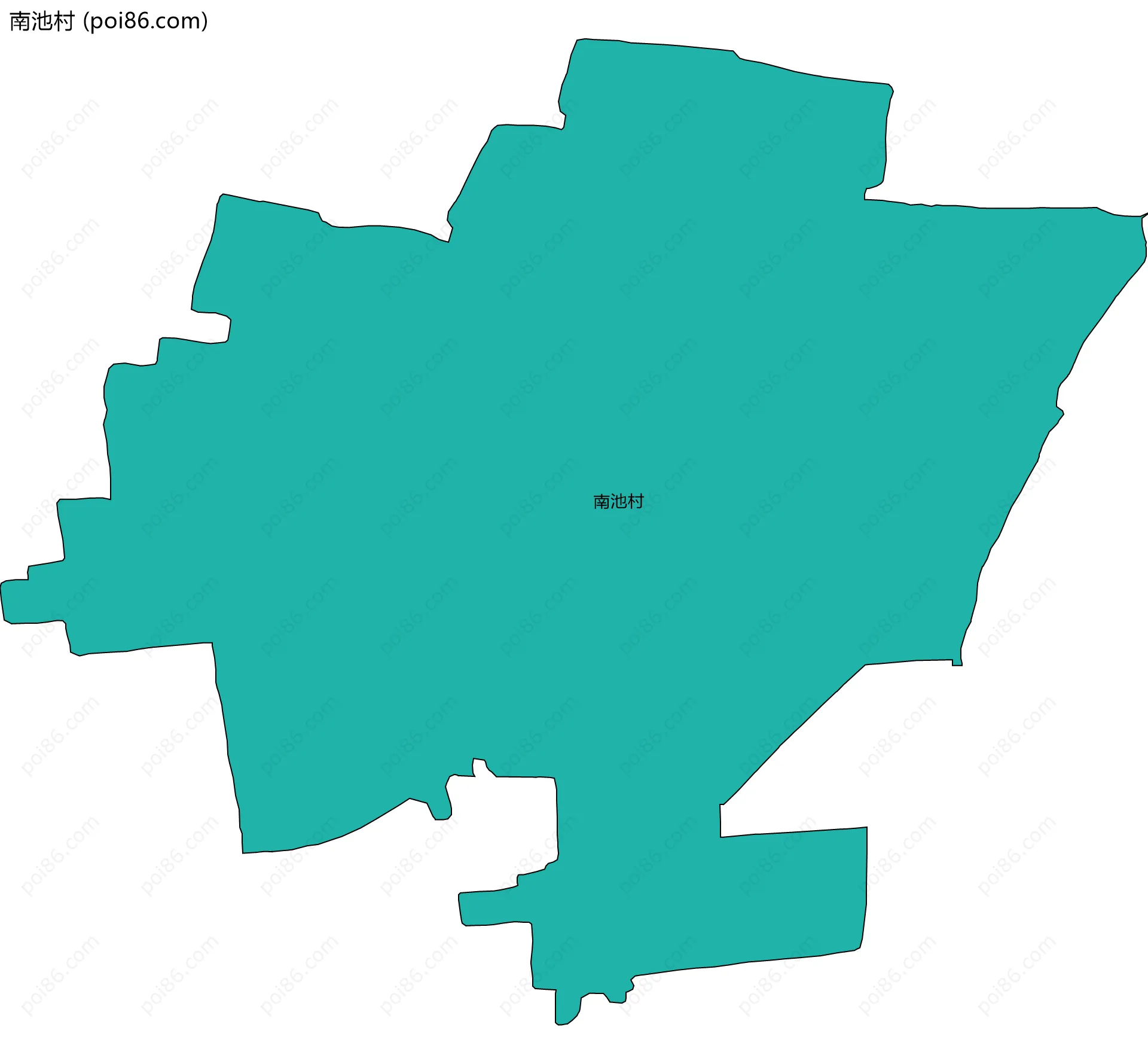 南池村边界地图