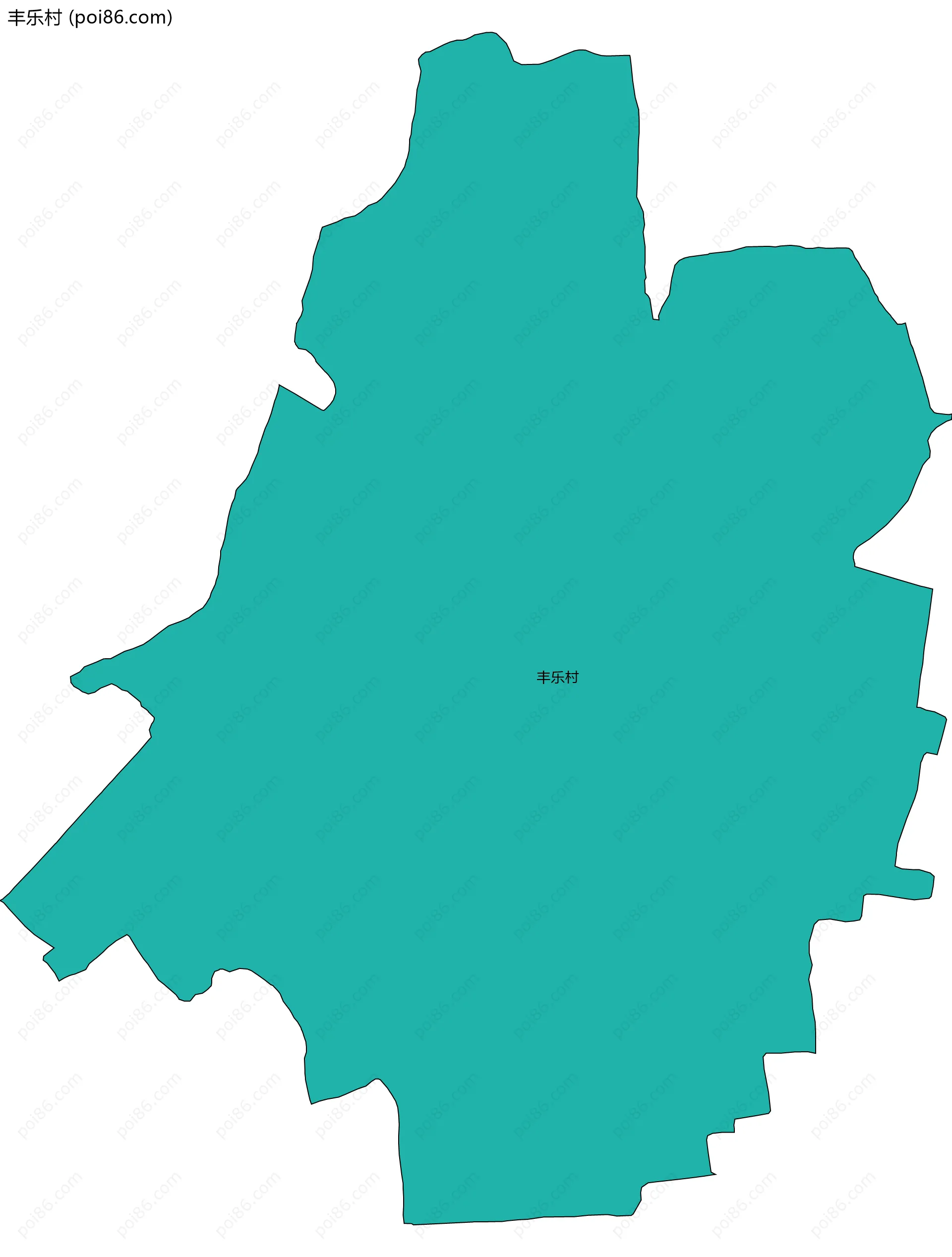 丰乐村边界地图